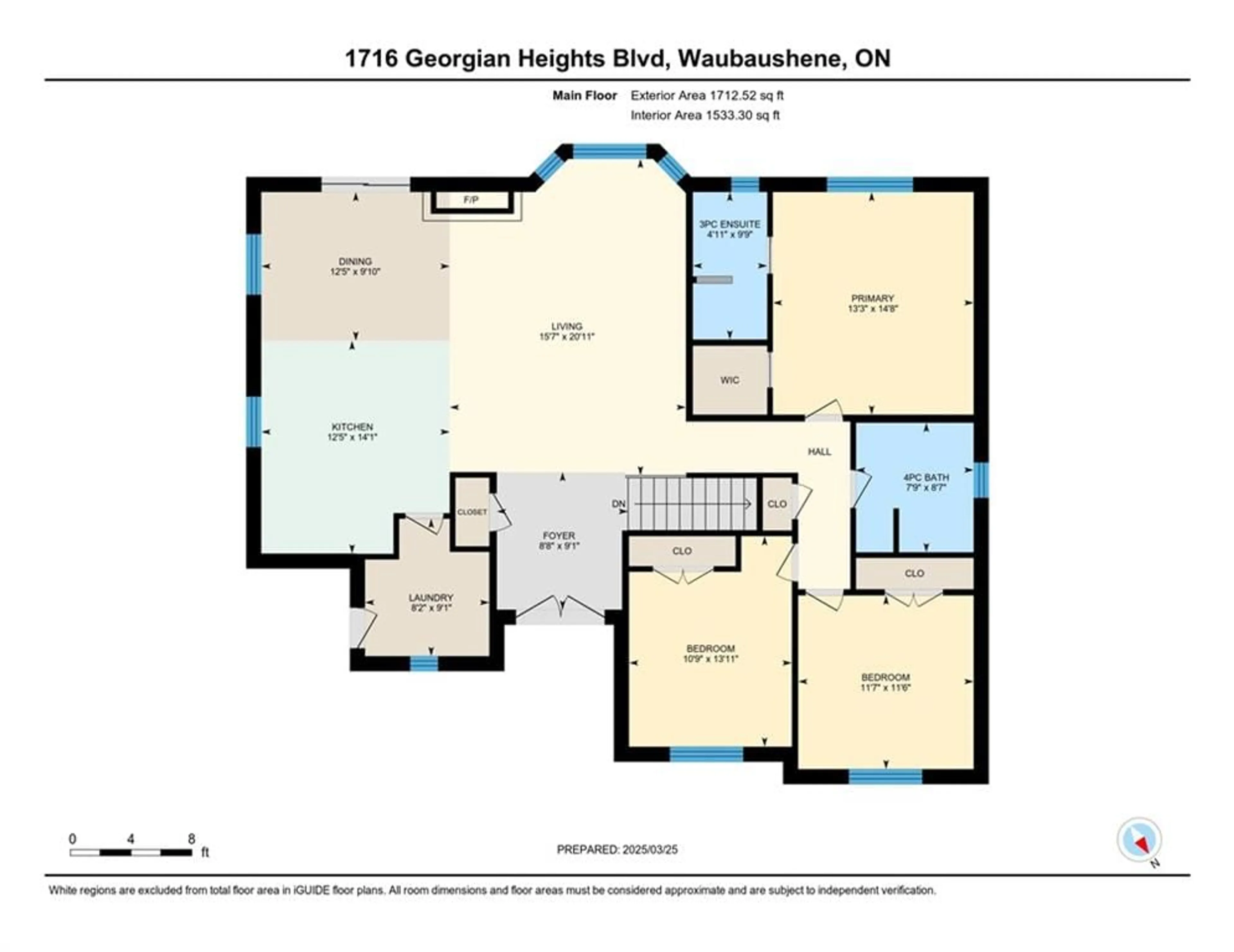 Floor plan for 1716 Georgian Heights Boulevard, Waubaushene Ontario L0K 2C0