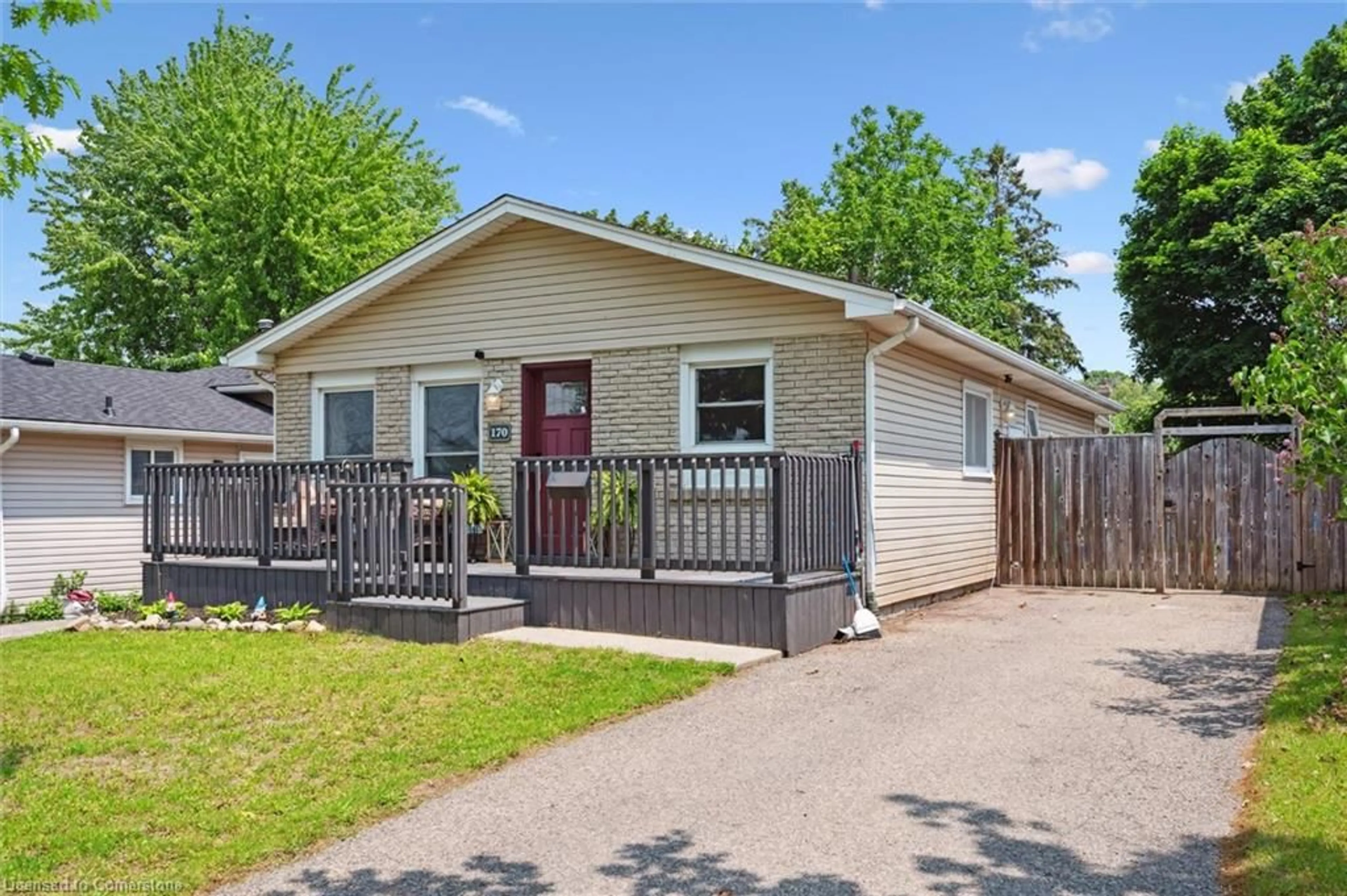 Home with vinyl exterior material, street for 170 Natchez Rd, Kitchener Ontario N2B 3L2