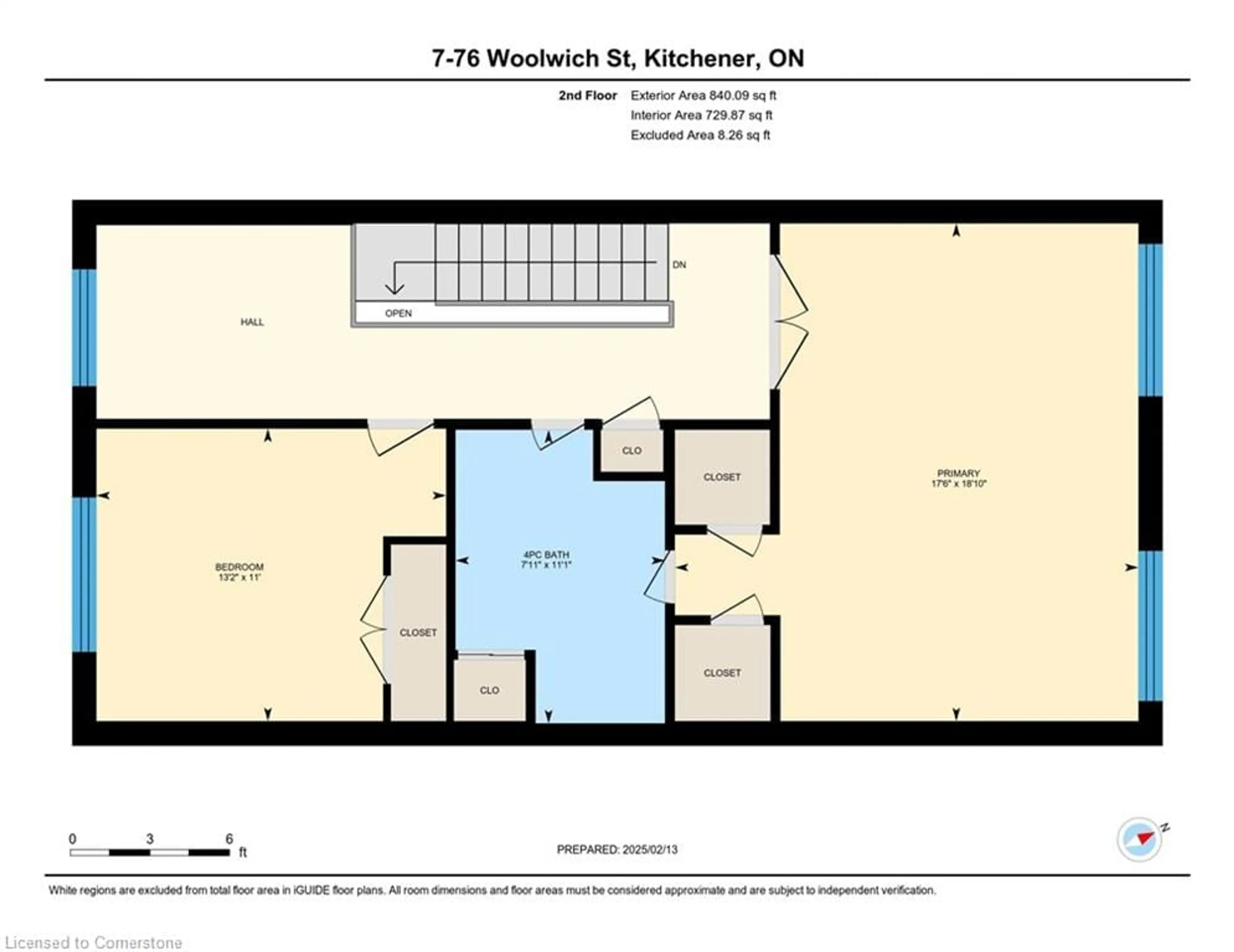 Floor plan for 76 Woolwich St #7, Kitchener Ontario N2K 1S3