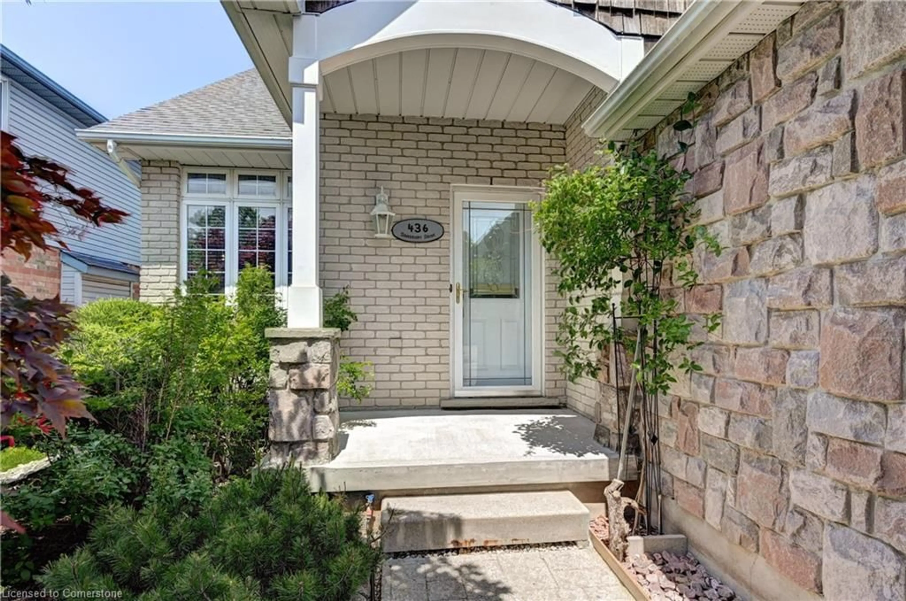 Home with brick exterior material, street for 436 Dansbury Dr, Waterloo Ontario N2K 3X9