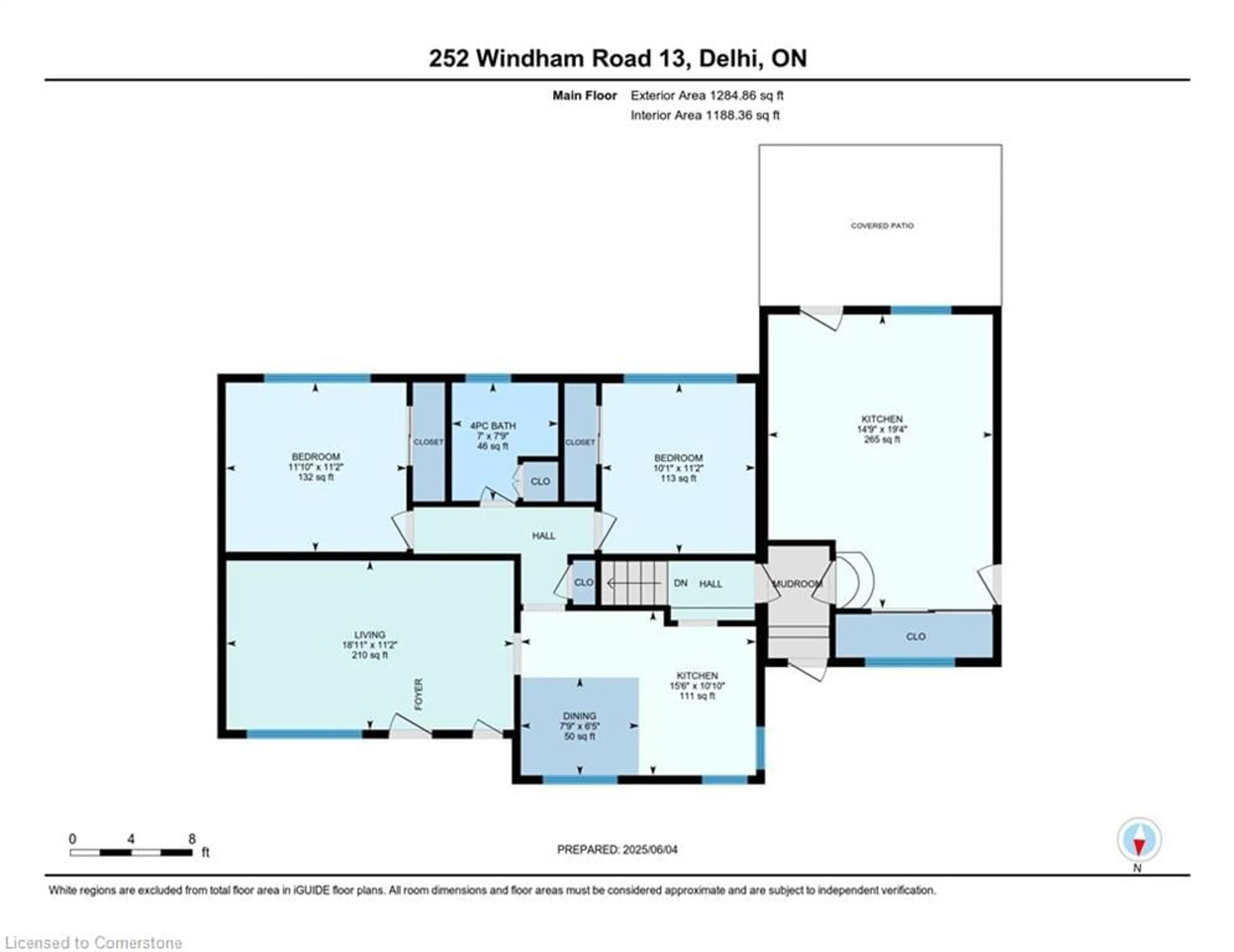 Floor plan for 252 Windham Road 13, Delhi Ontario N4B 2W5