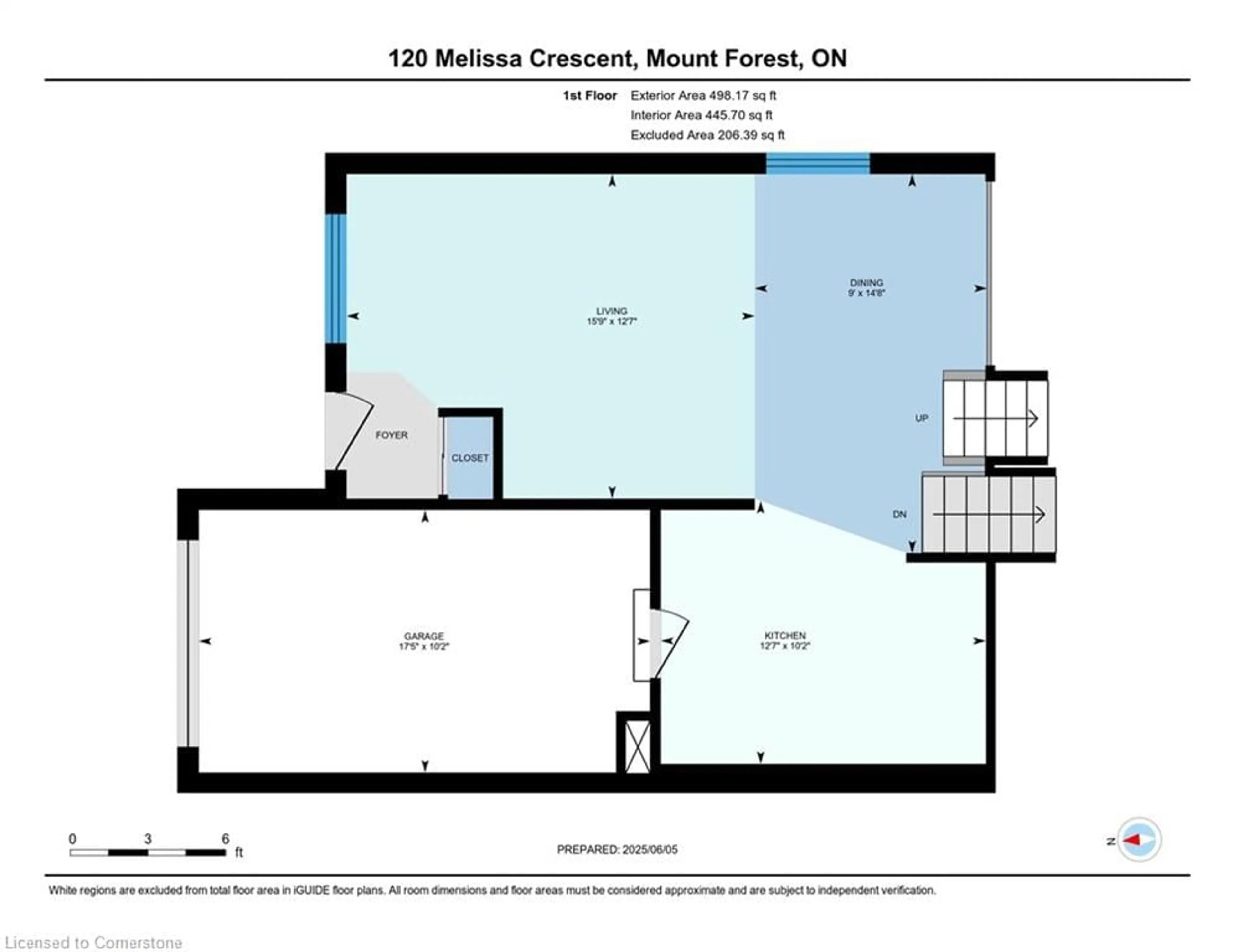 Floor plan for 120 Melissa Cres, Mount Forest Ontario N0G 2L3