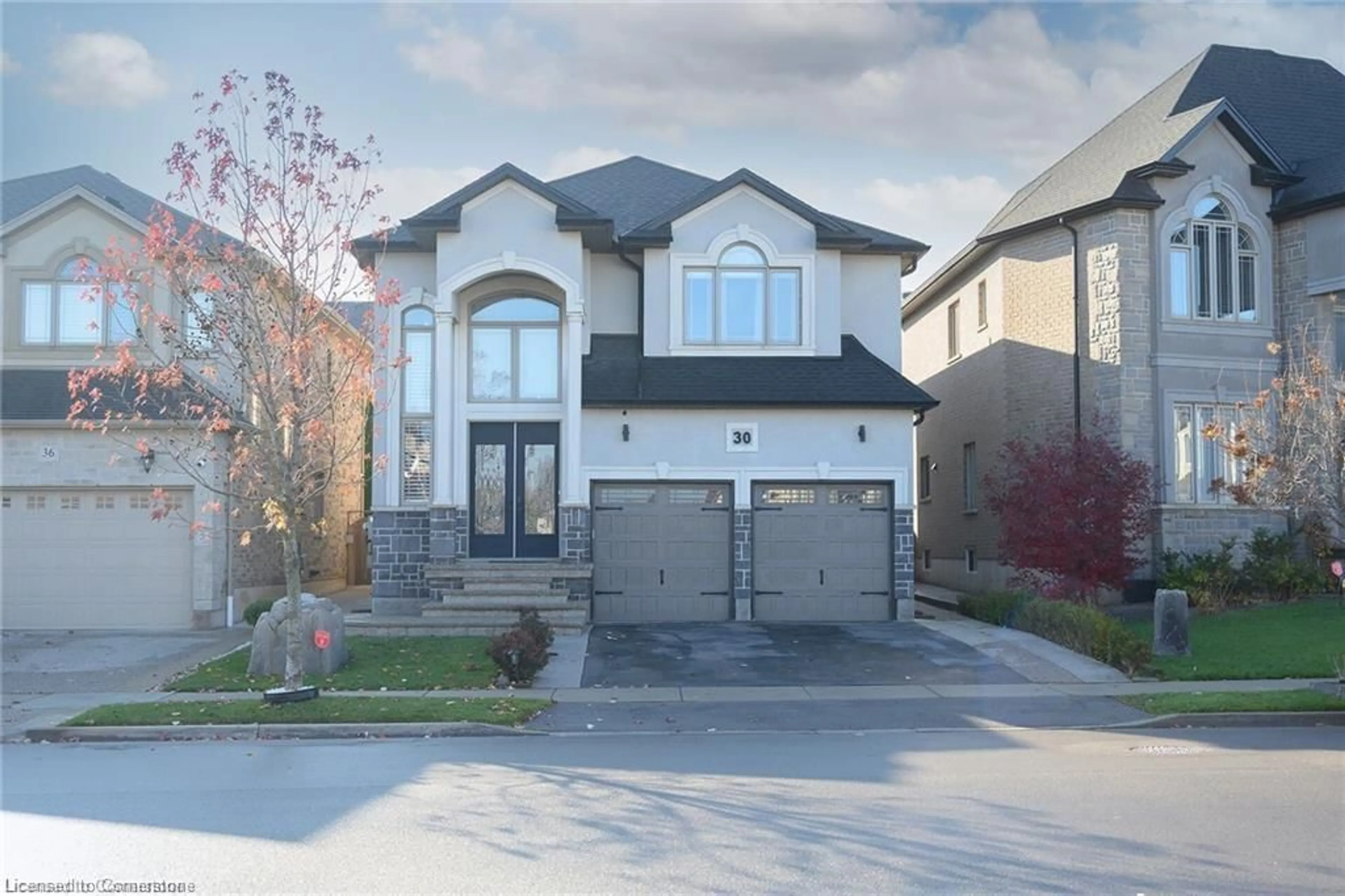 Home with brick exterior material, street for 30 Ascoli Dr, Hamilton Ontario L9B 2K8