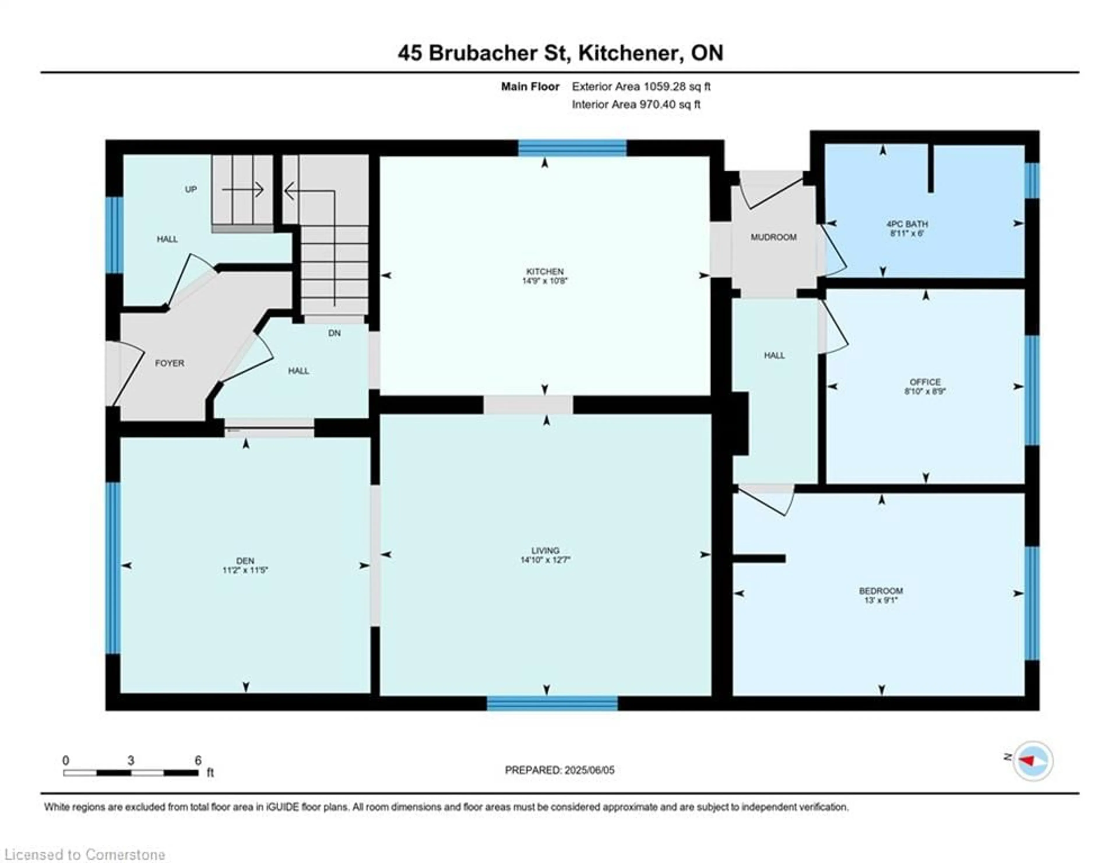 Floor plan for 45 Brubacher St, Kitchener Ontario N2H 2V8