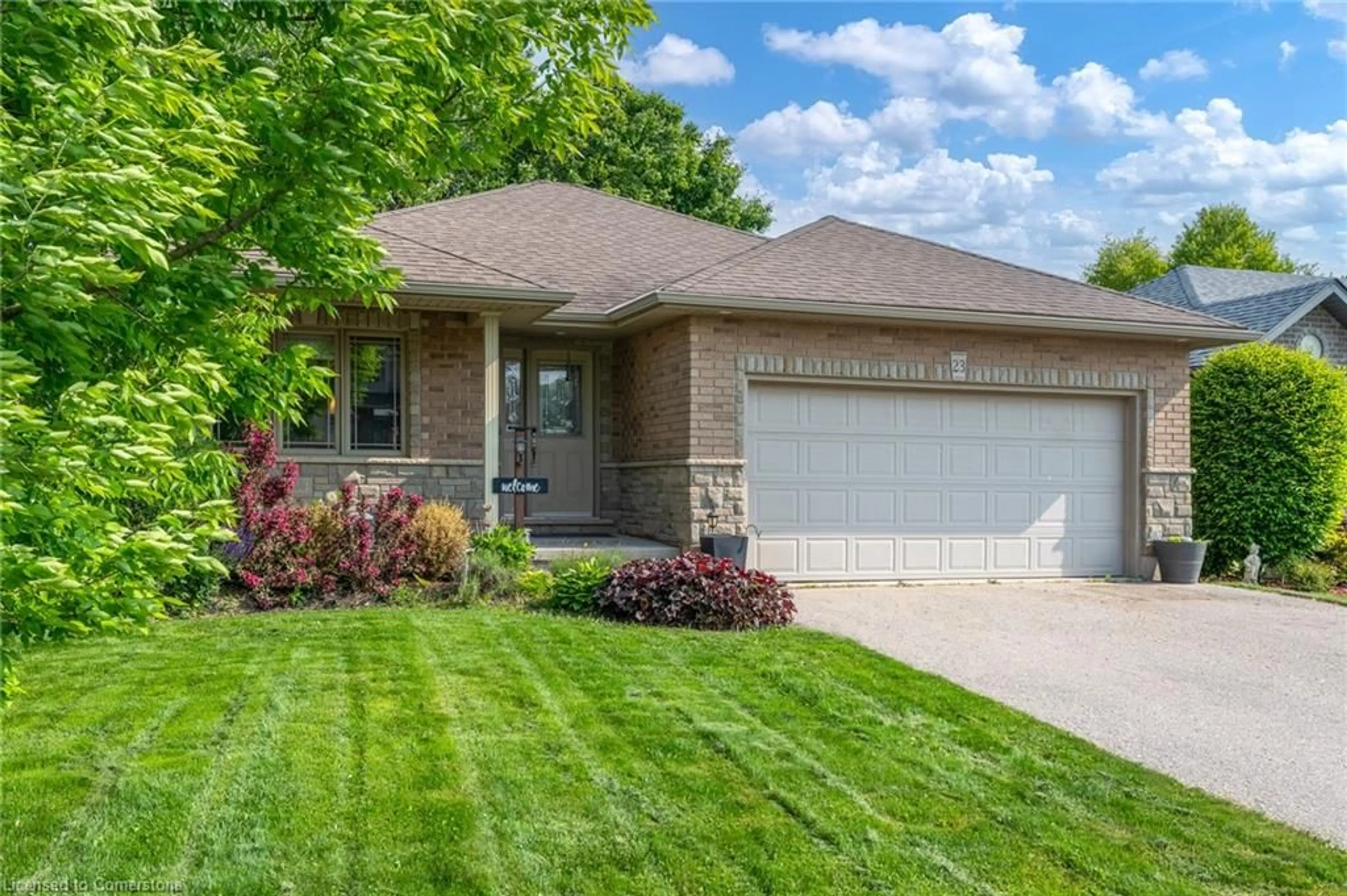 Home with brick exterior material, street for 23 Irving Dr, Norwich Ontario N0J 1P0