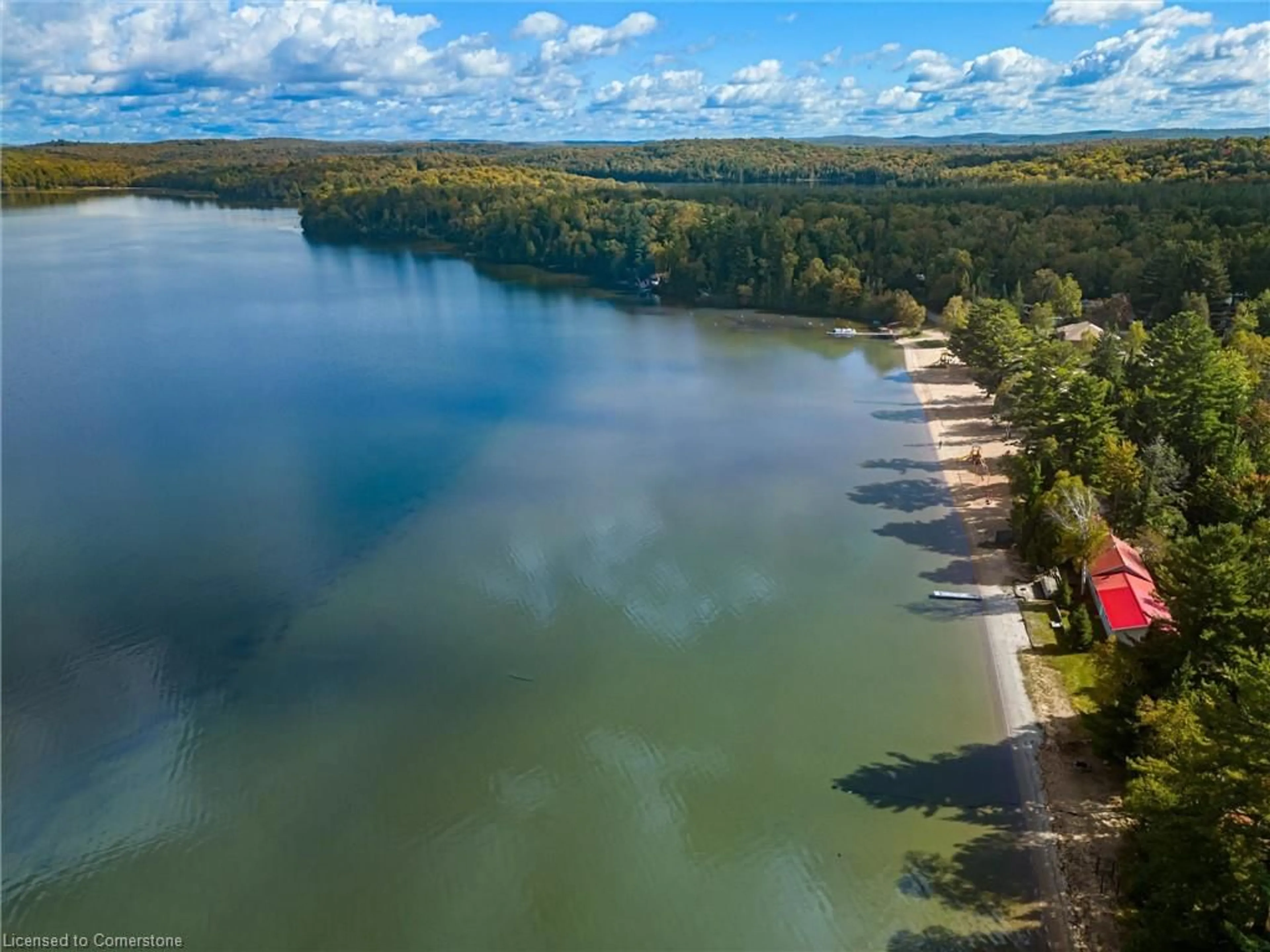 A pic from outside/outdoor area/front of a property/back of a property/a pic from drone, water/lake/river/ocean view for 772 Bernard Lake Rd, Parry Sound Ontario P0A 1Z0