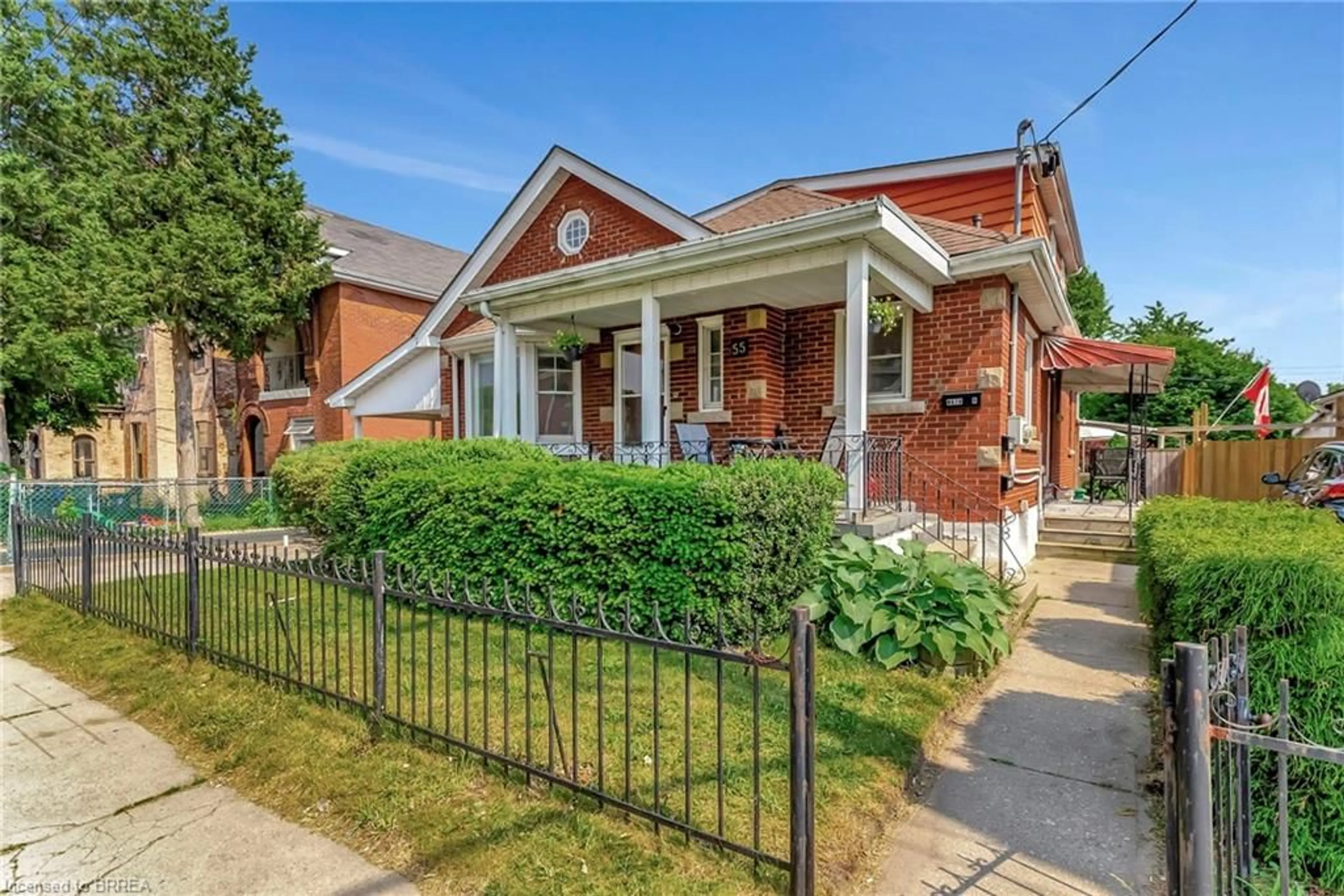 Home with brick exterior material, street for 55 Palace St, Brantford Ontario N3T 3W8