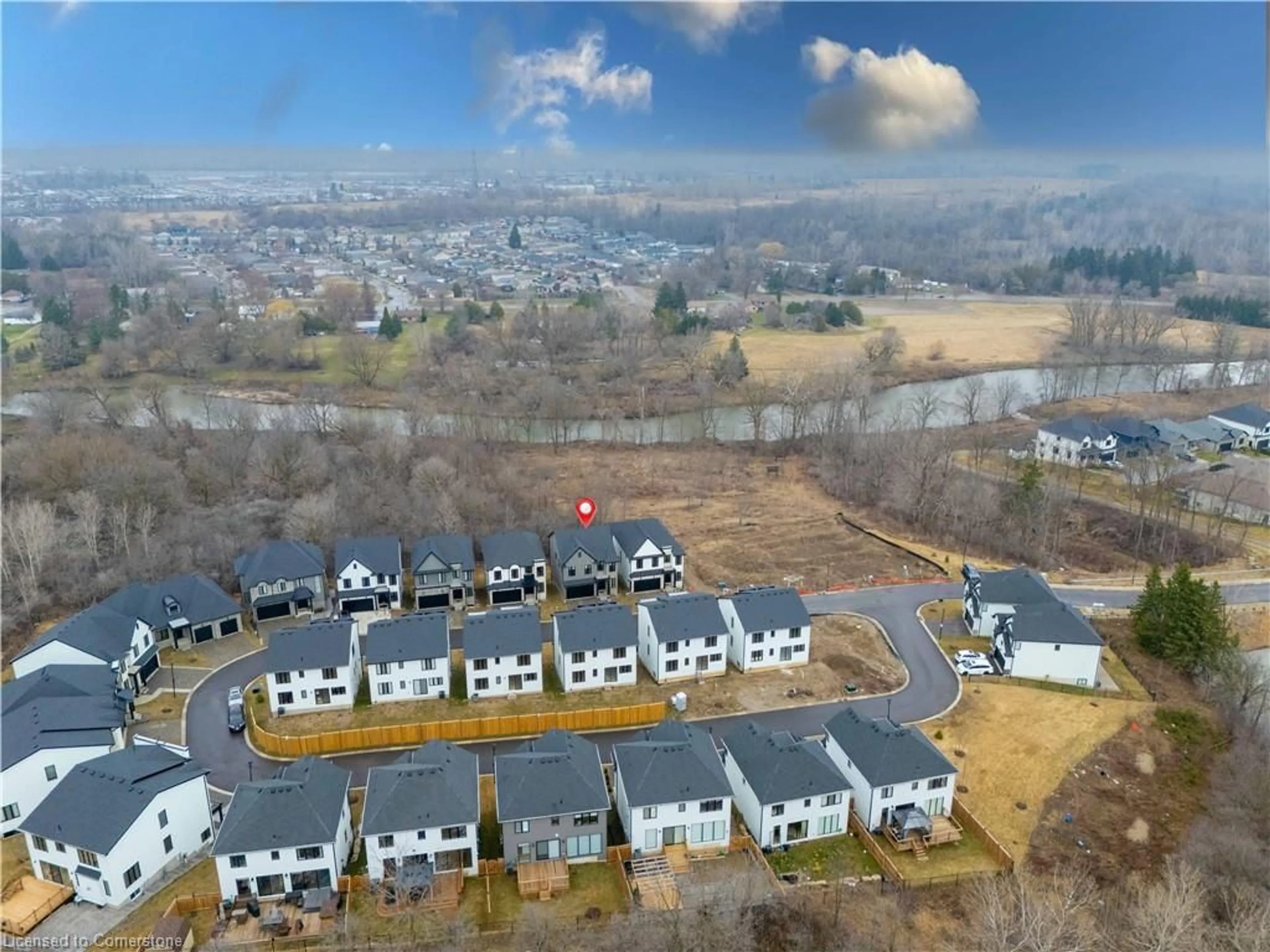 A pic from outside/outdoor area/front of a property/back of a property/a pic from drone, mountain view for 2835 Sheffield Pl #12, London Ontario N6M 0J2