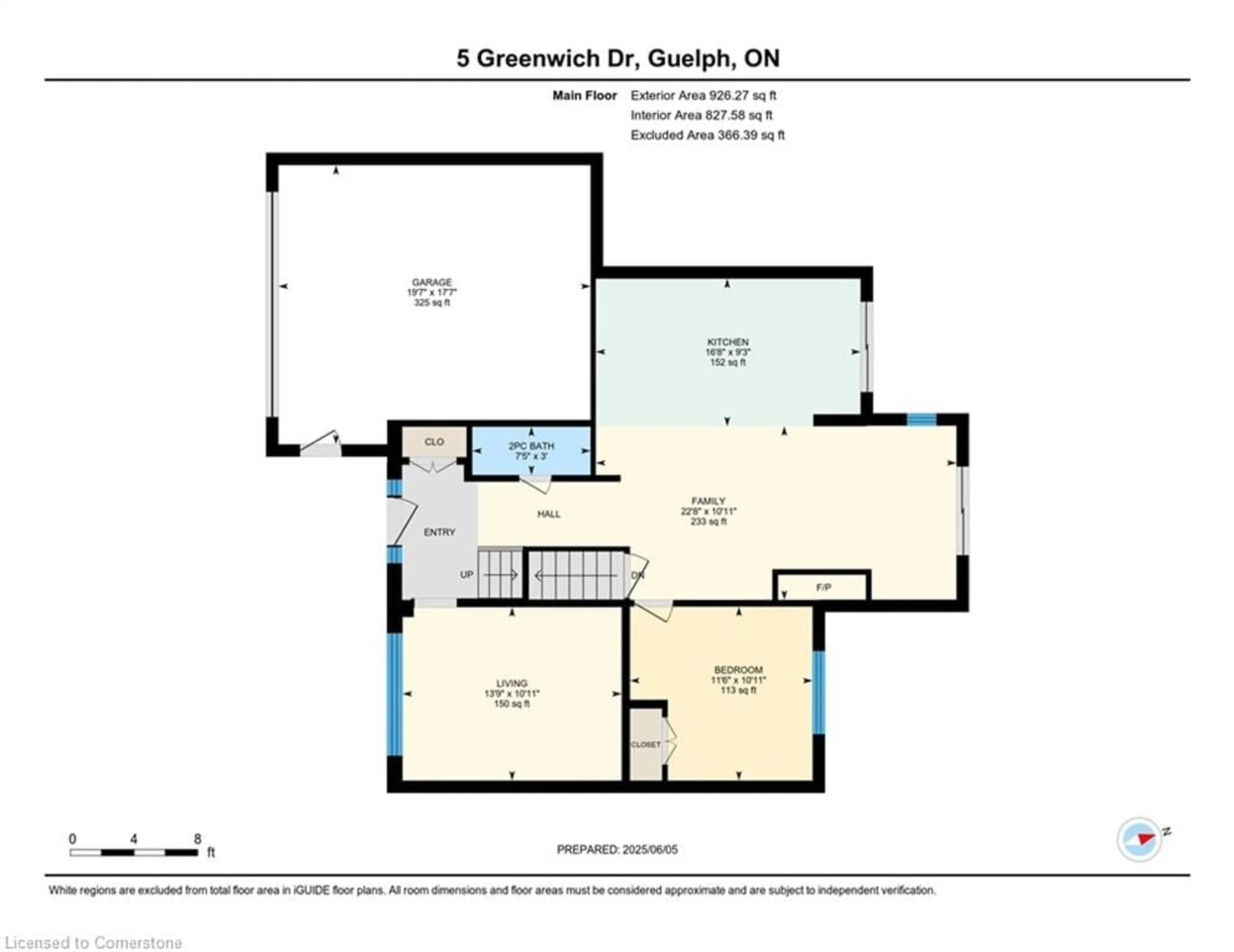 Floor plan for 5 Greenwich Dr, Guelph Ontario N1H 8A8