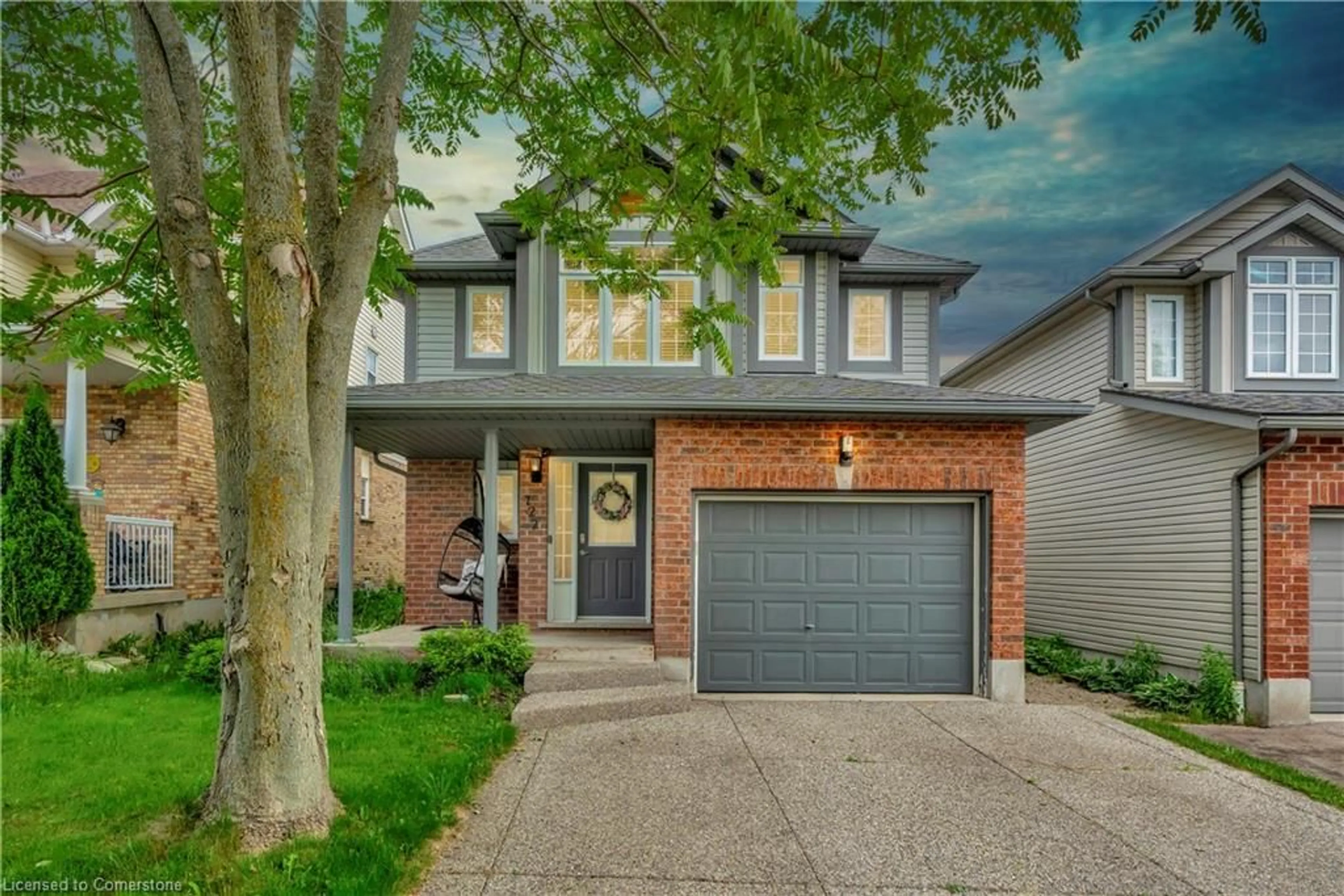 Home with brick exterior material, street for 722 Black Cherry St, Waterloo Ontario N2V 2P3