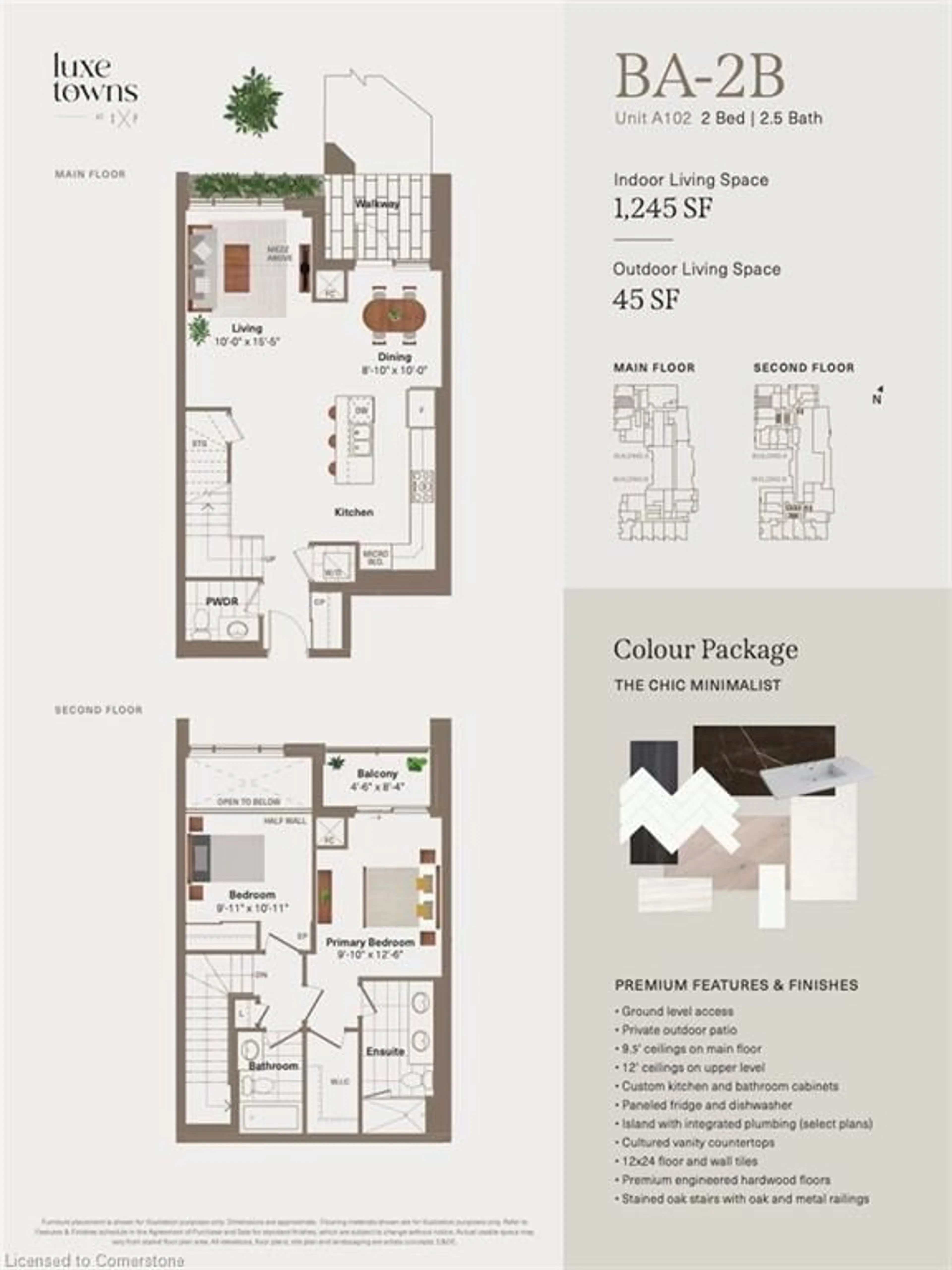 Floor plan for 5 Wellington St #102, Kitchener Ontario N2G 0E3