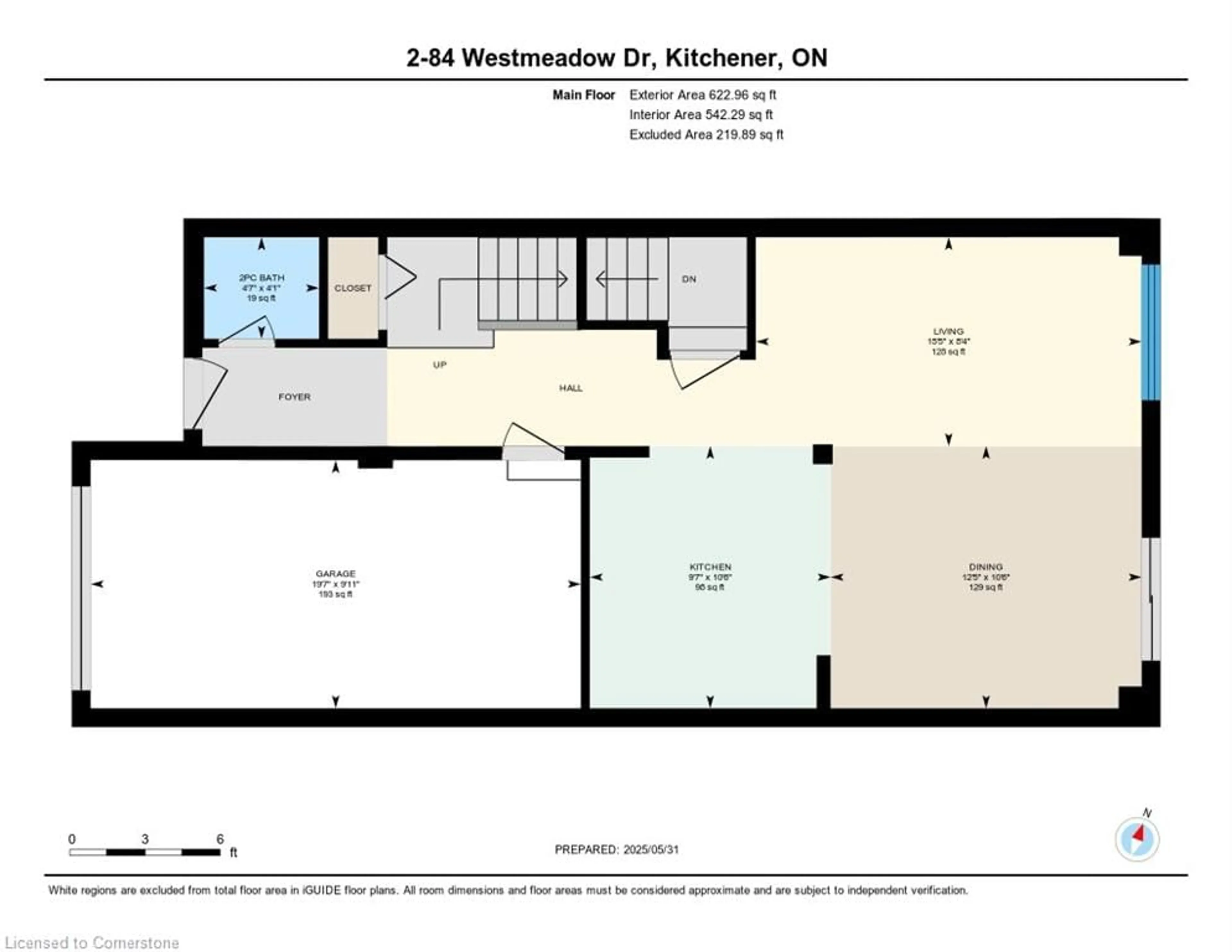 Floor plan for 84 Westmeadow Dr #2, Kitchener Ontario N2N 3P1