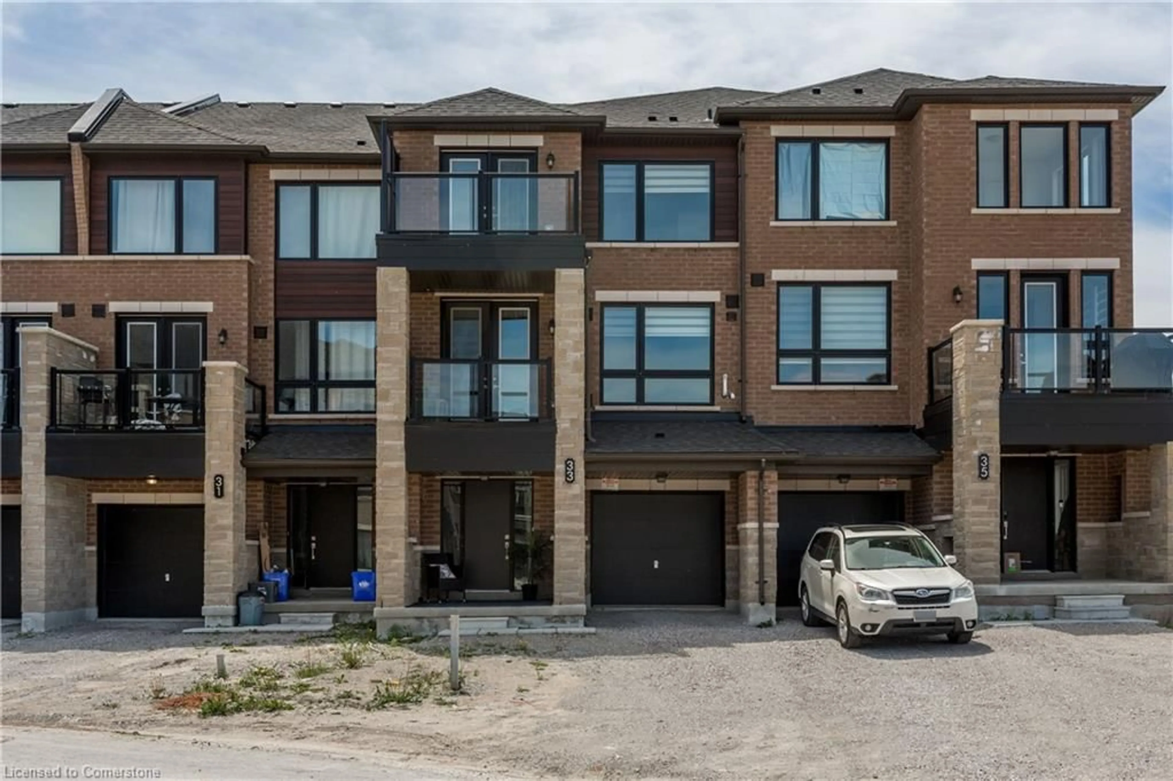 Home with brick exterior material, street for 33 Red Maple Lane, Barrie Ontario L9J 0N4