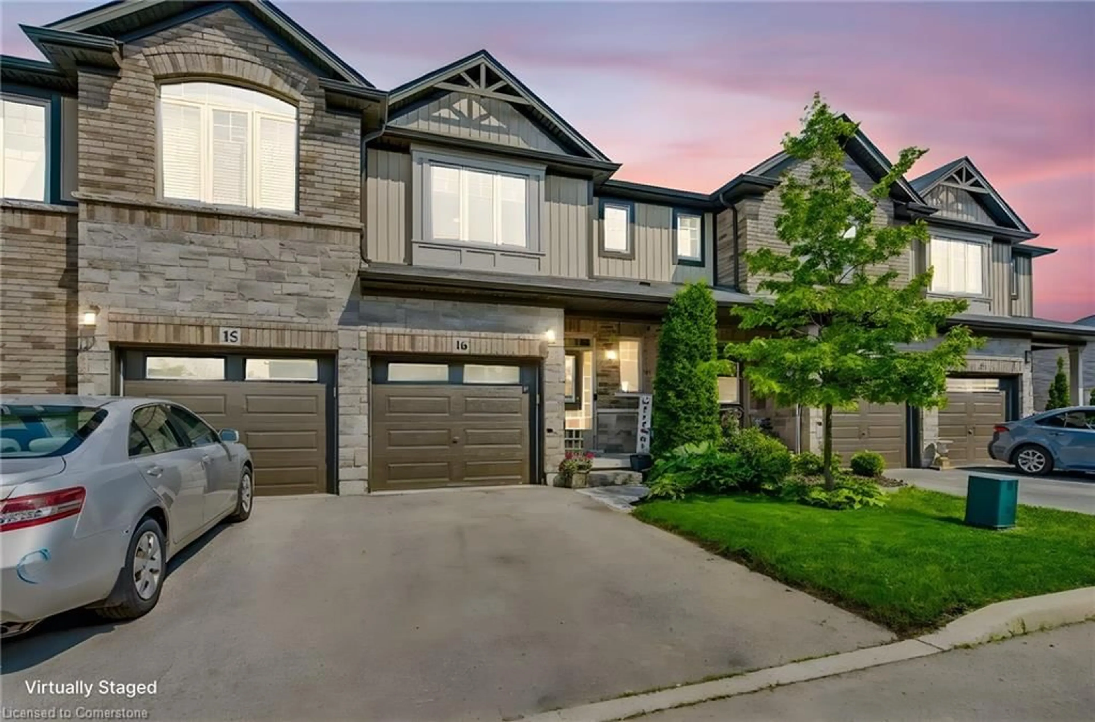 Home with brick exterior material, street for 247 Festival Way #16, Hamilton Ontario L0R 1C0