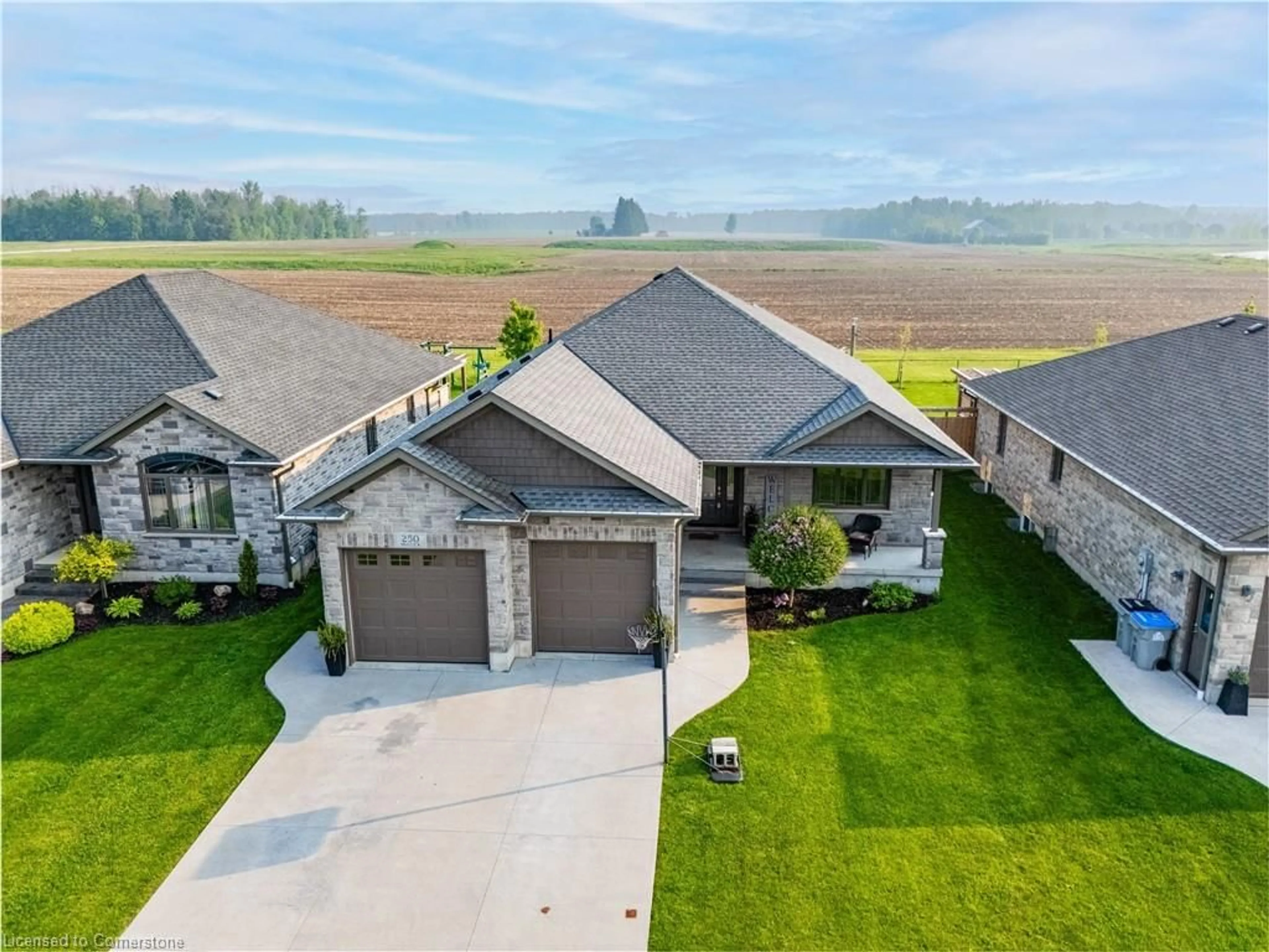 A pic from outside/outdoor area/front of a property/back of a property/a pic from drone, water/lake/river/ocean view for 250 Krotz St, Listowel Ontario N4W 0E1