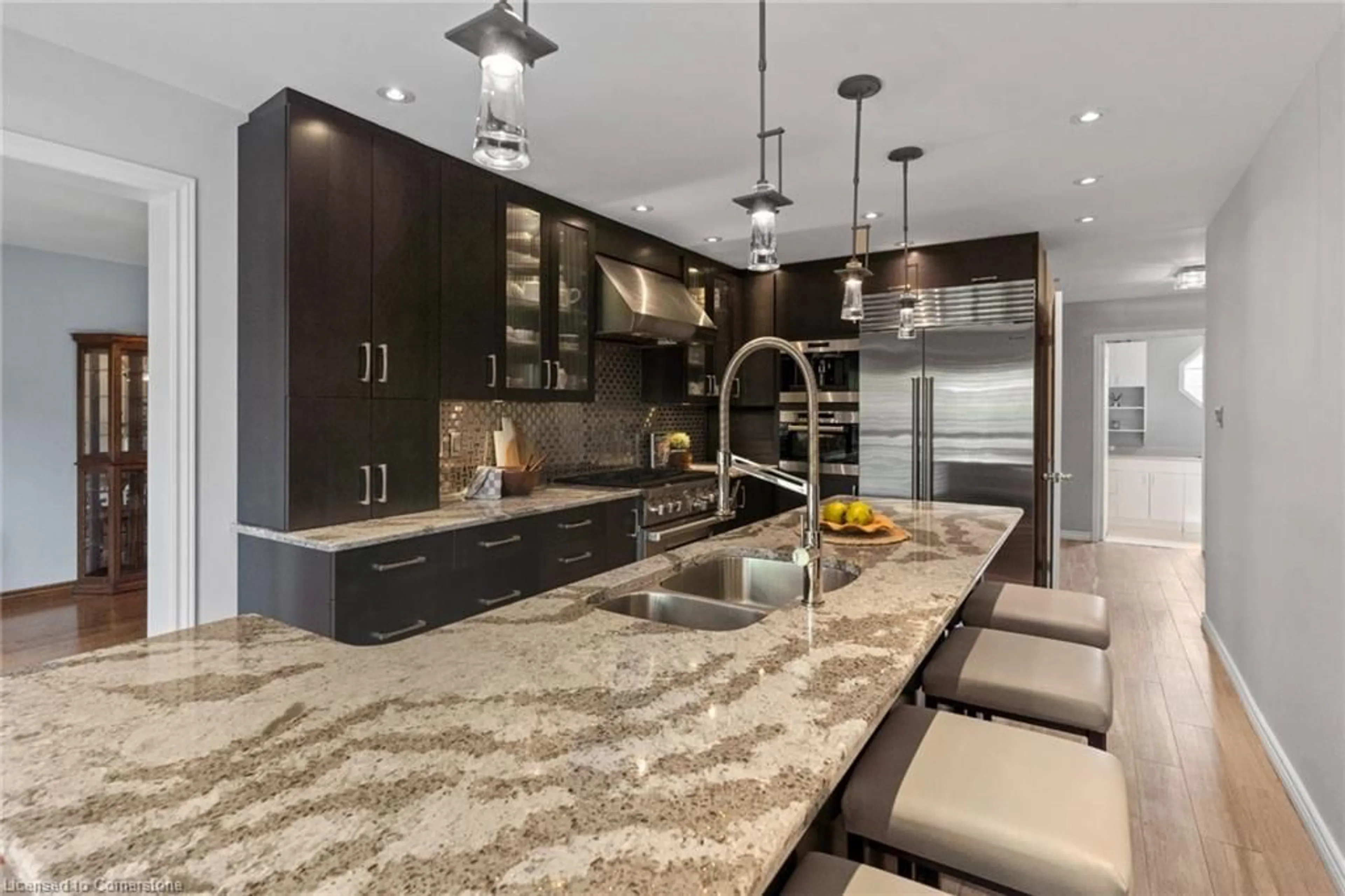 Contemporary kitchen, ceramic/tile floor for 3856 Trelawny Cir, Mississauga Ontario L5N 6S4