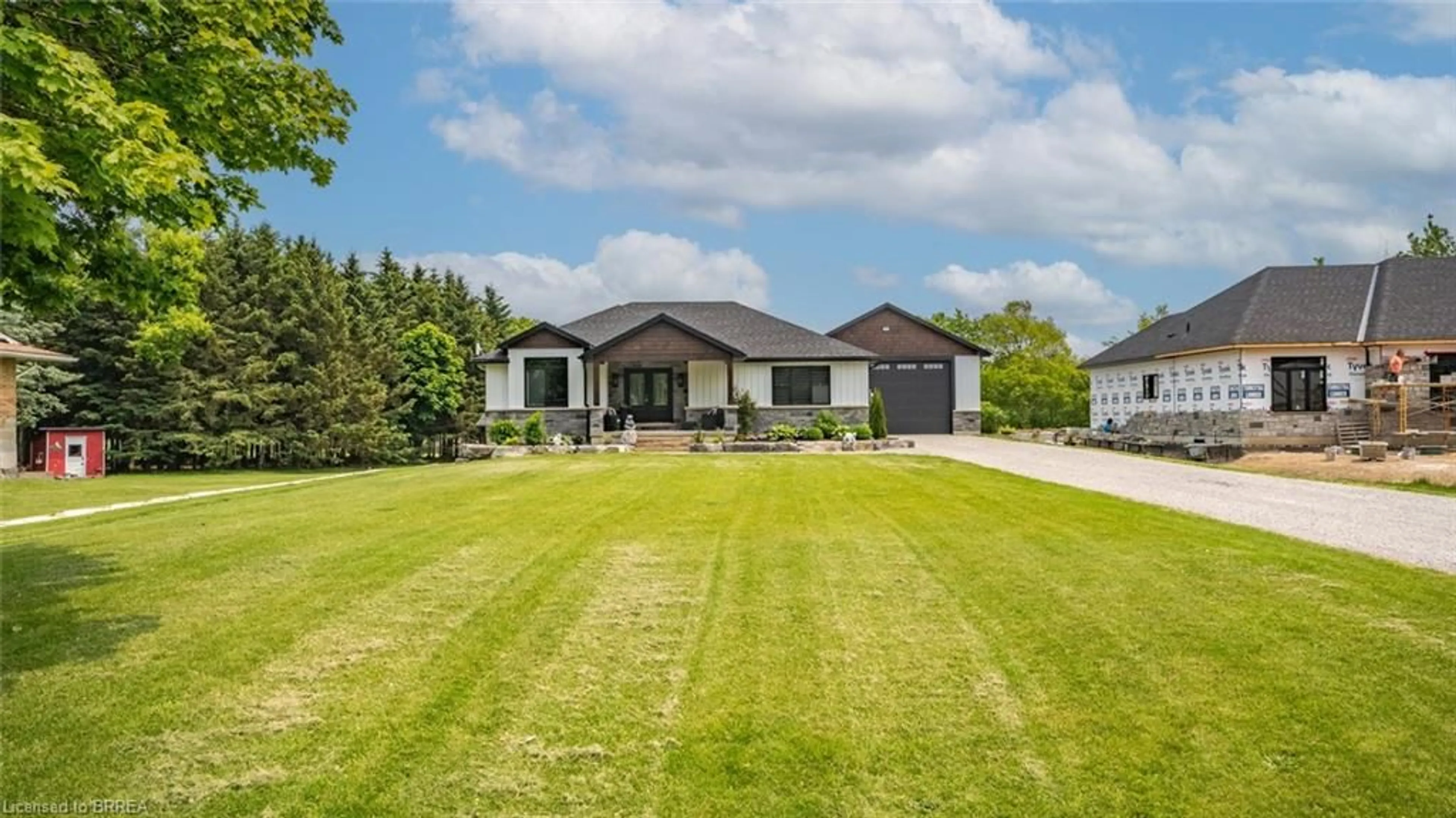 A pic from outside/outdoor area/front of a property/back of a property/a pic from drone, street for 6 Kings Lane, Scotland Ontario N0E 1R0