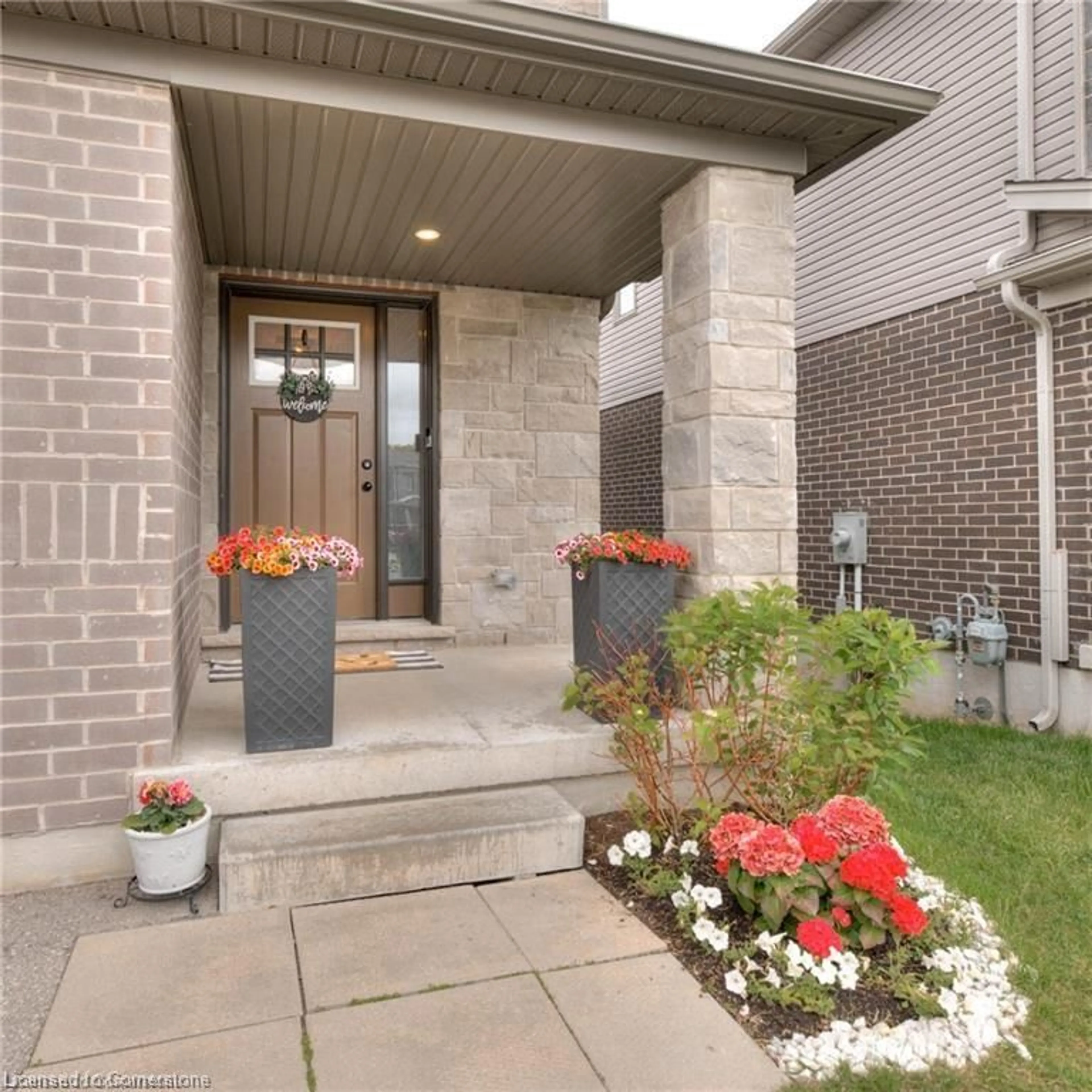Home with brick exterior material, street for 135 Hardcastle Dr #45, Cambridge Ontario N1S 0B6