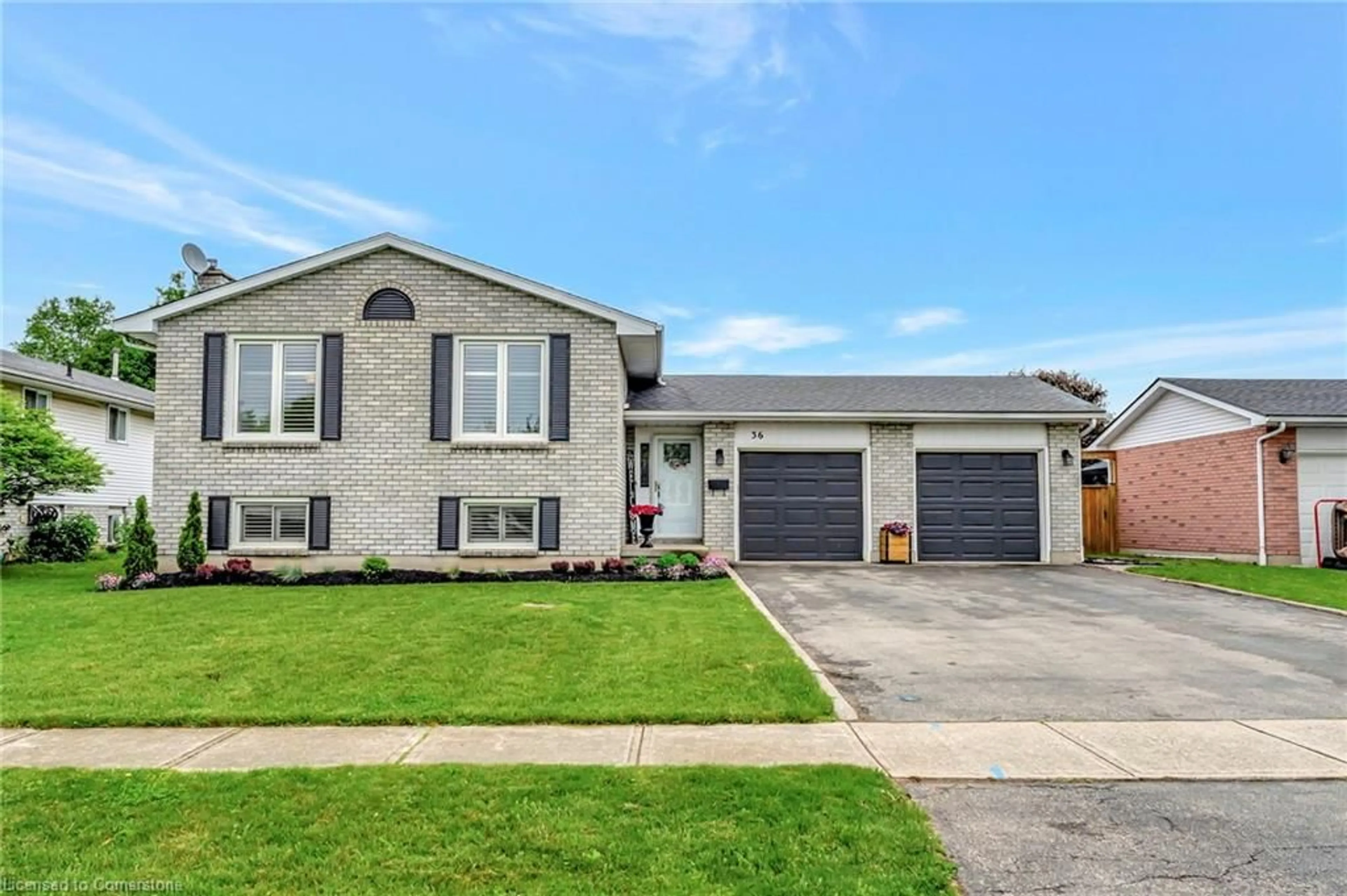 Home with vinyl exterior material, street for 36 Scott St, St. George Ontario N0E 1N0