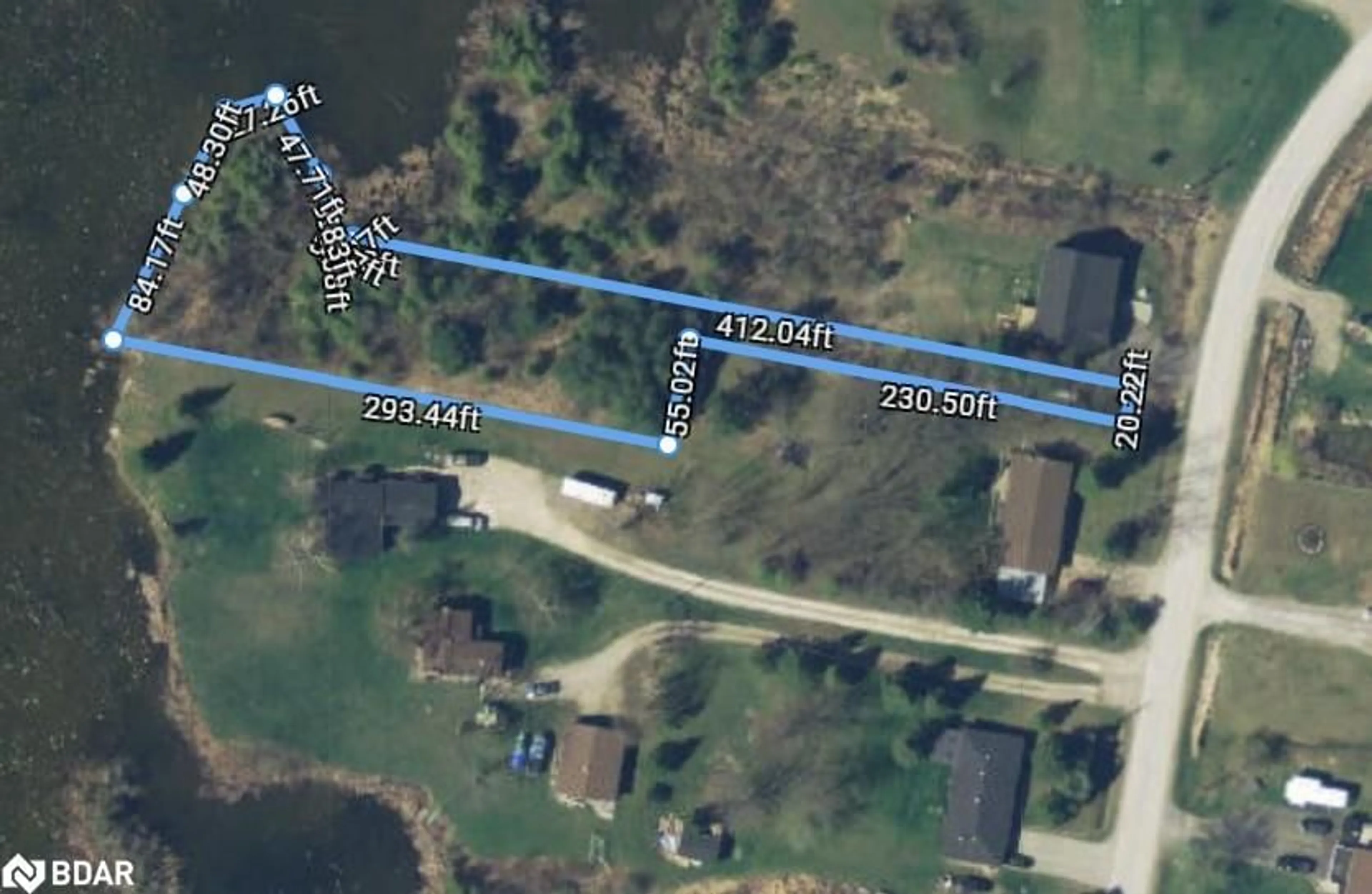 A pic from outside/outdoor area/front of a property/back of a property/a pic from drone, water/lake/river/ocean view for 22 Helen Dr, Omemee Ontario K0L 2W0