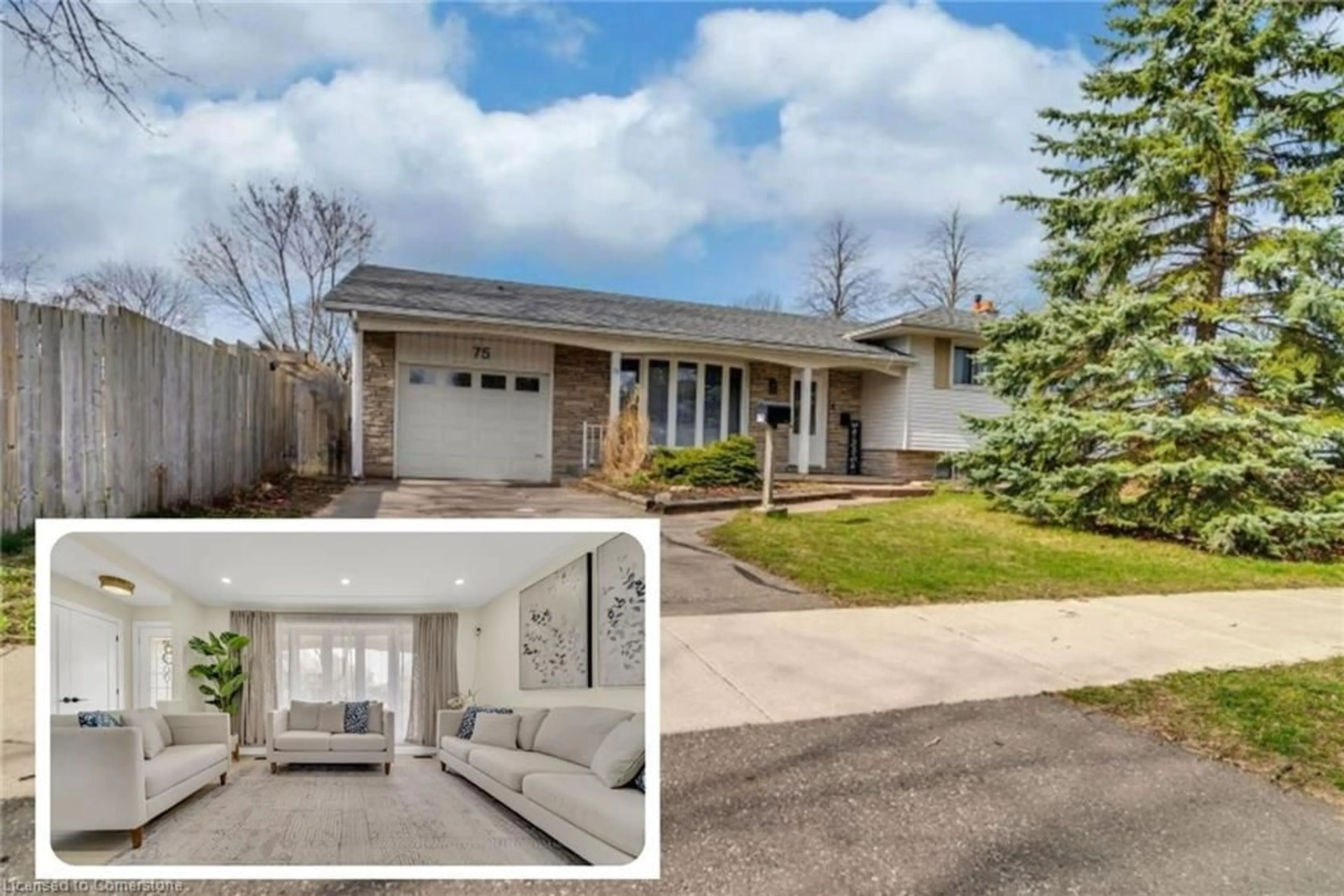 Home with brick exterior material, street for 75 Bettley Cres, Kitchener Ontario N2B 2N7