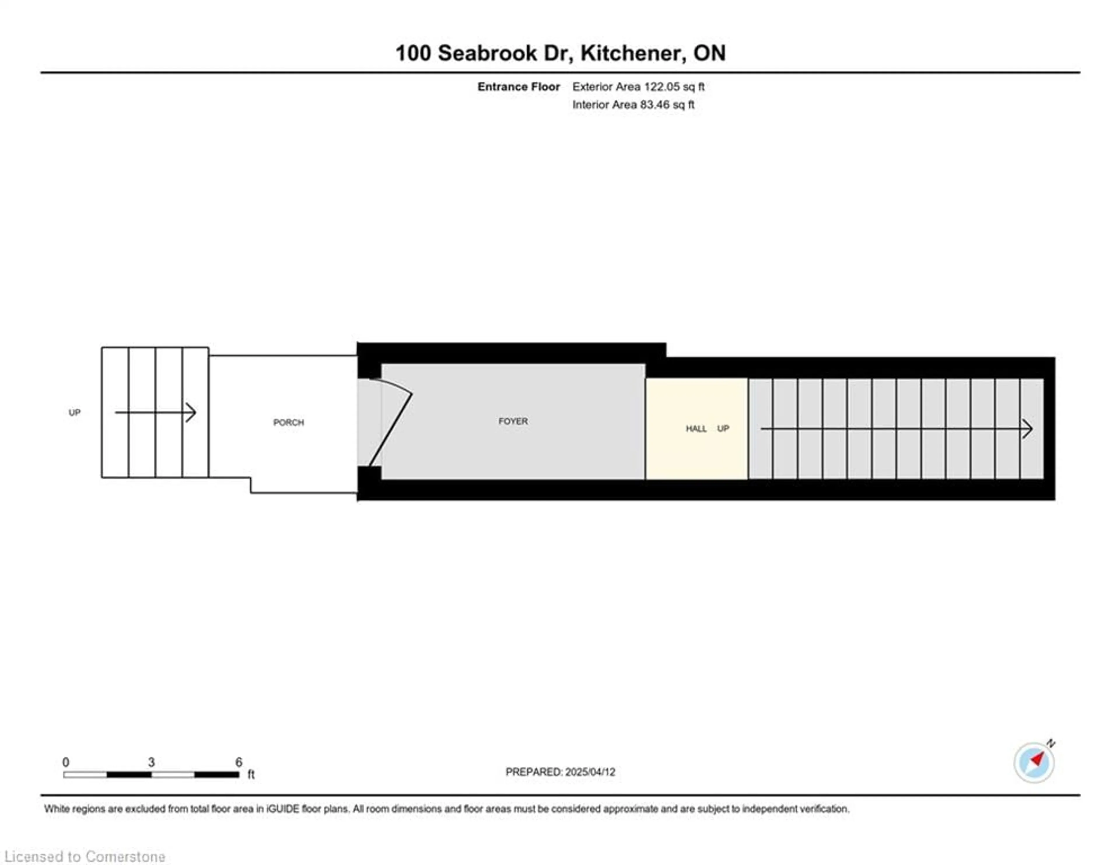 Floor plan for 100 Seabrook Dr, Kitchener Ontario N2R 0R7