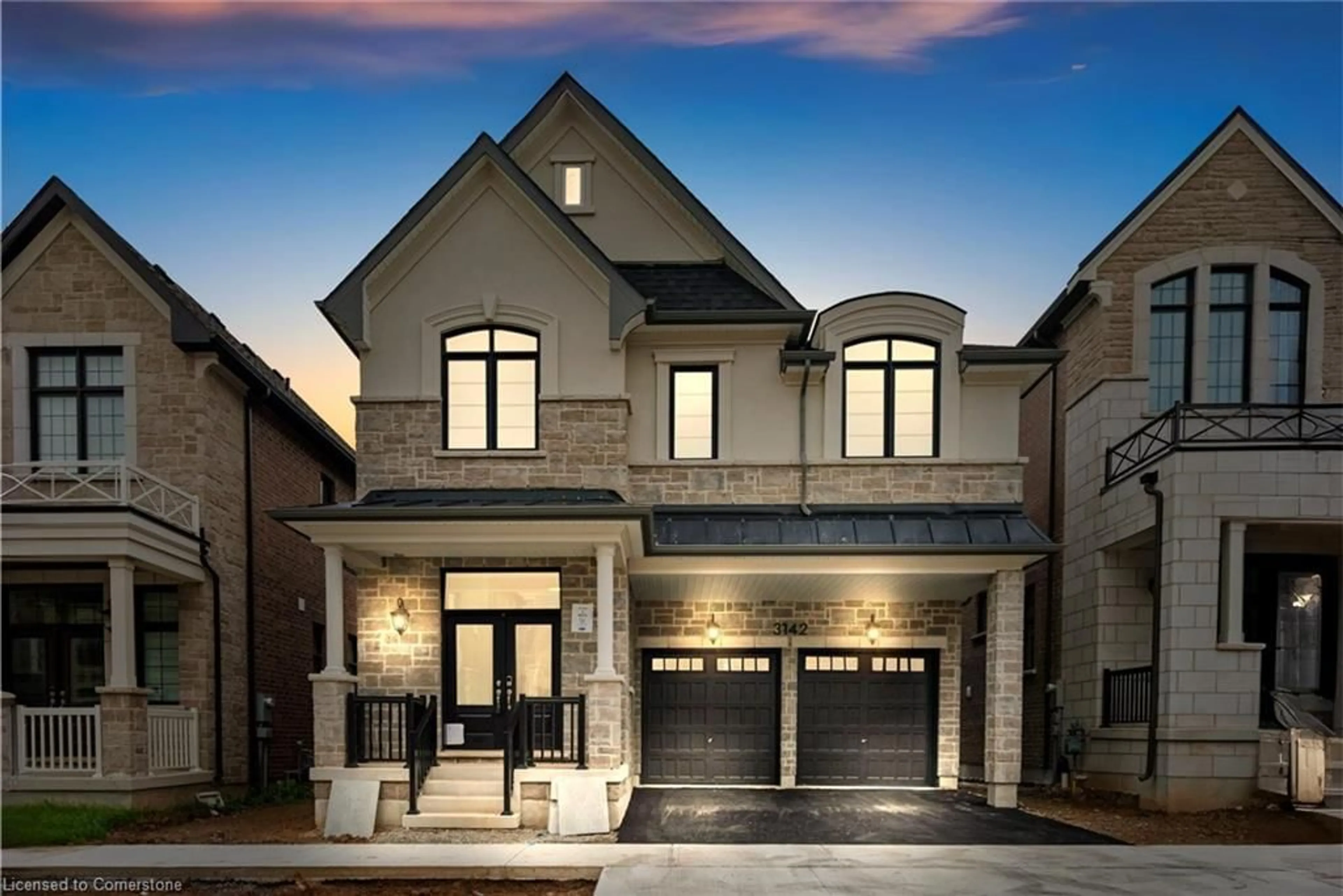 Home with brick exterior material, street for 3142 Duggan Trail, Oakville Ontario L6H 7X1