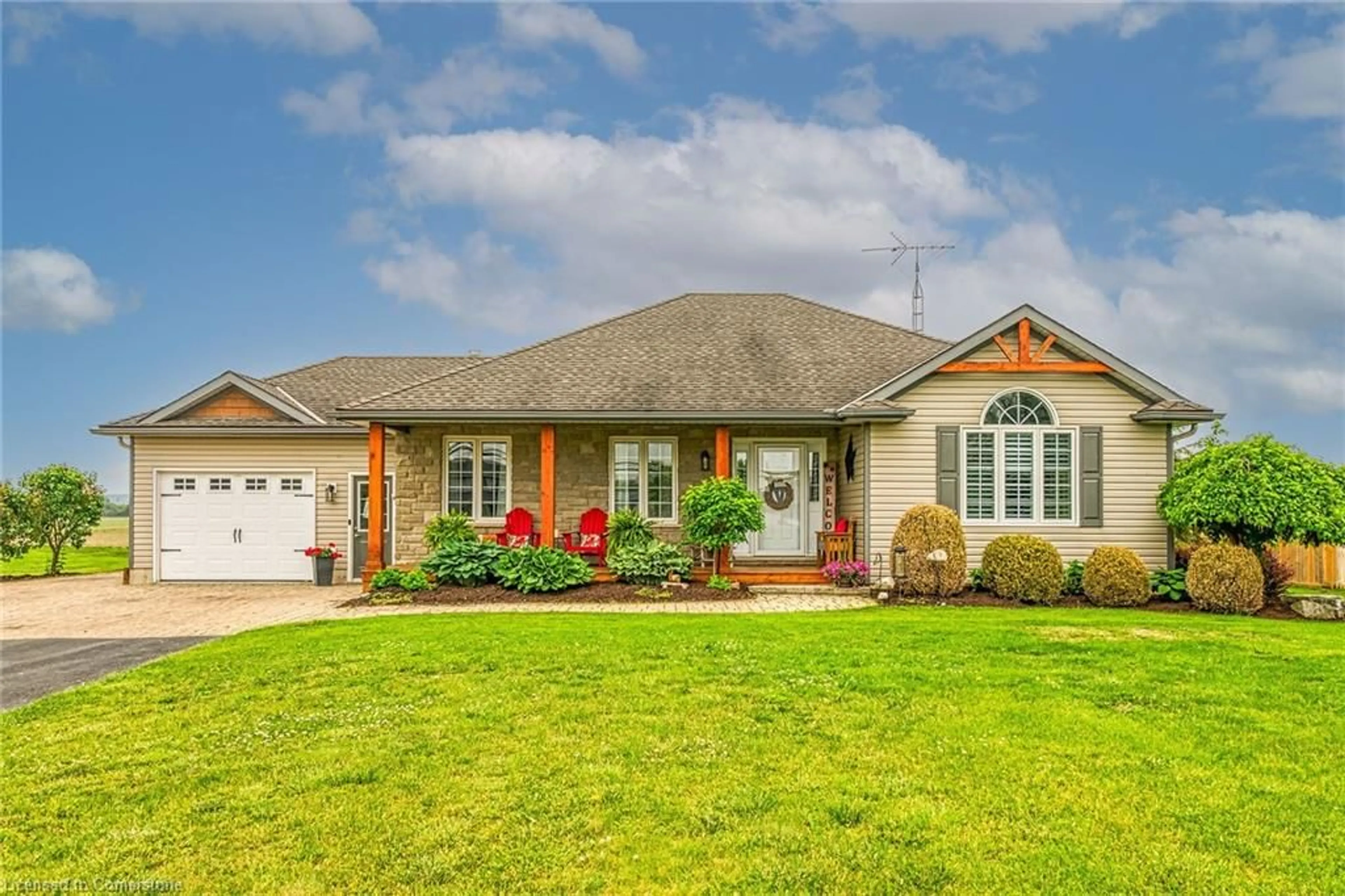 Home with brick exterior material, street for 7178 Rainham Rd, Dunnville Ontario N1A 2W8
