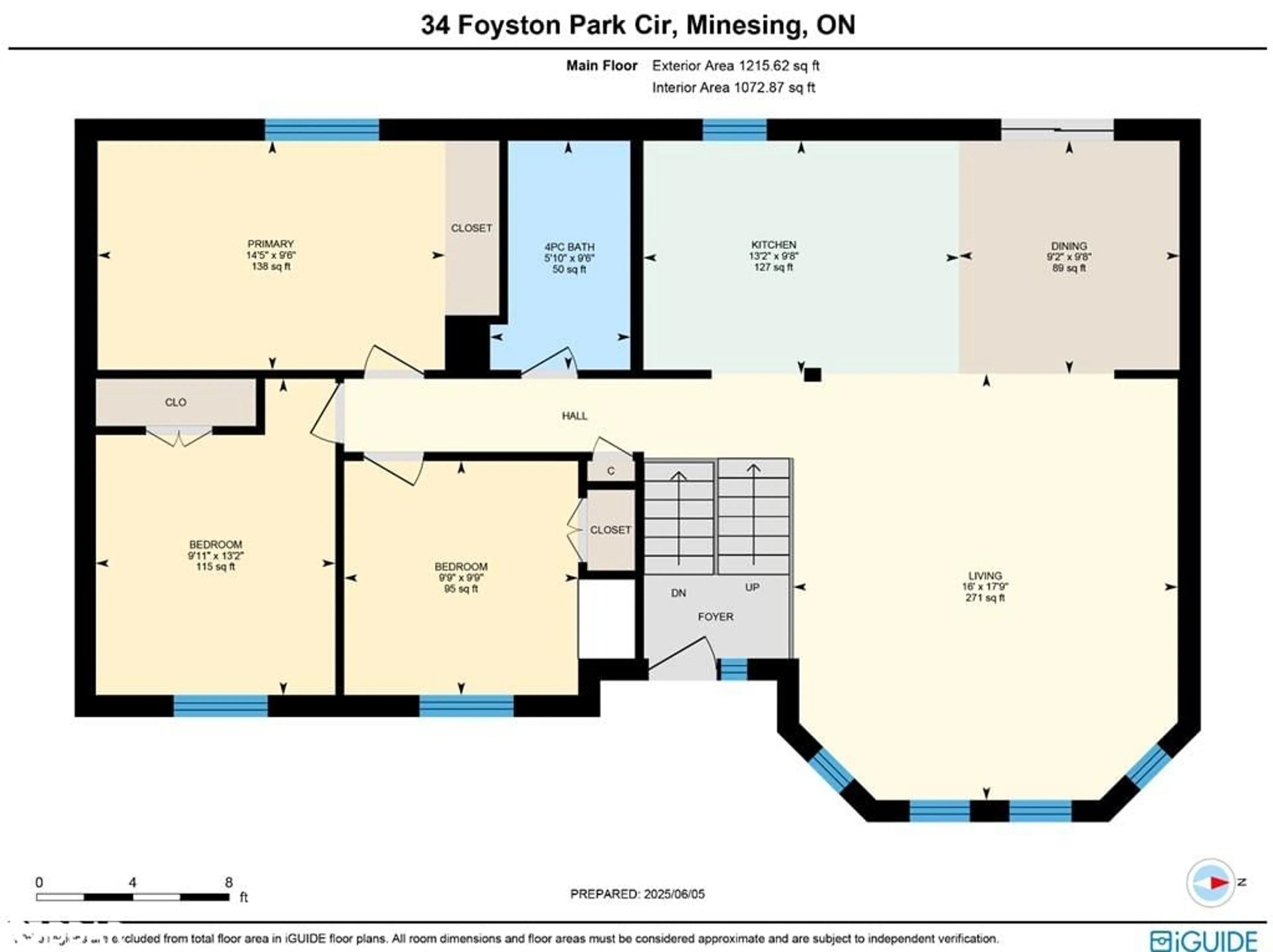 Floor plan for 34 Foyston Park Circle, Minesing Ontario L9X 0A1