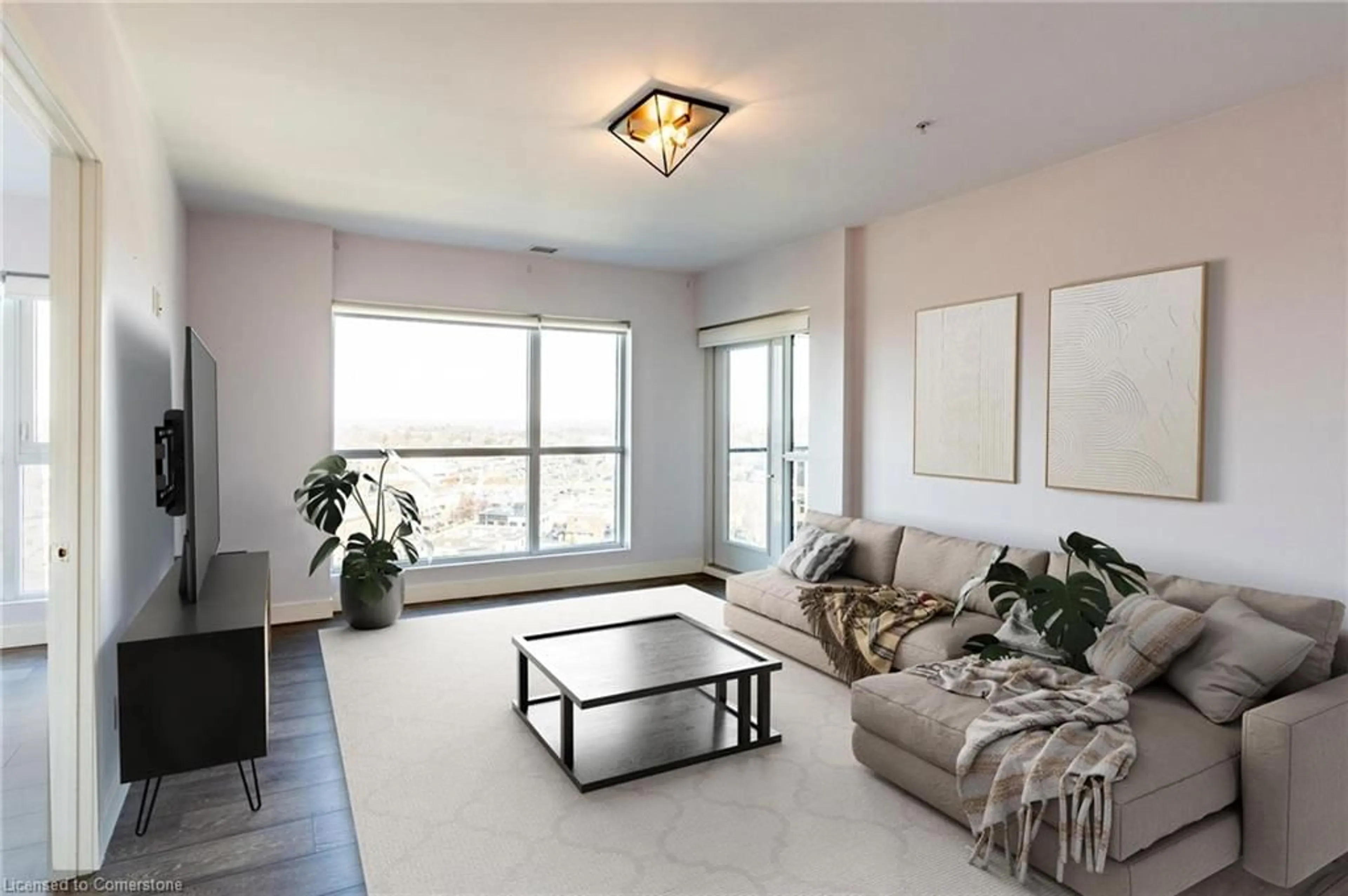 Living room with furniture, unknown for 1 Victoria St #1512, Kitchener Ontario N2G 0B5