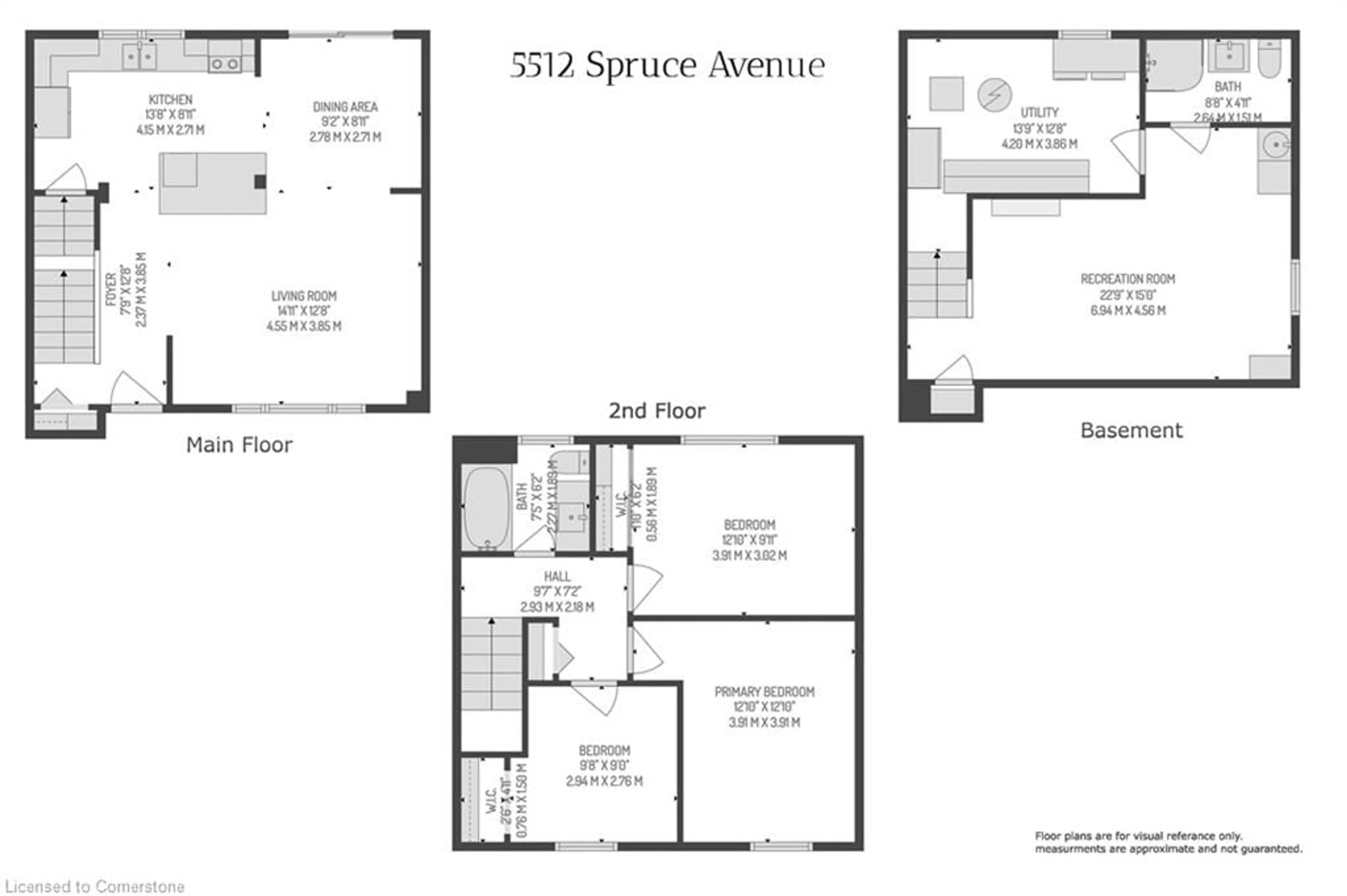 Floor plan for 5512 Spruce Ave, Burlington Ontario L7L 1P2