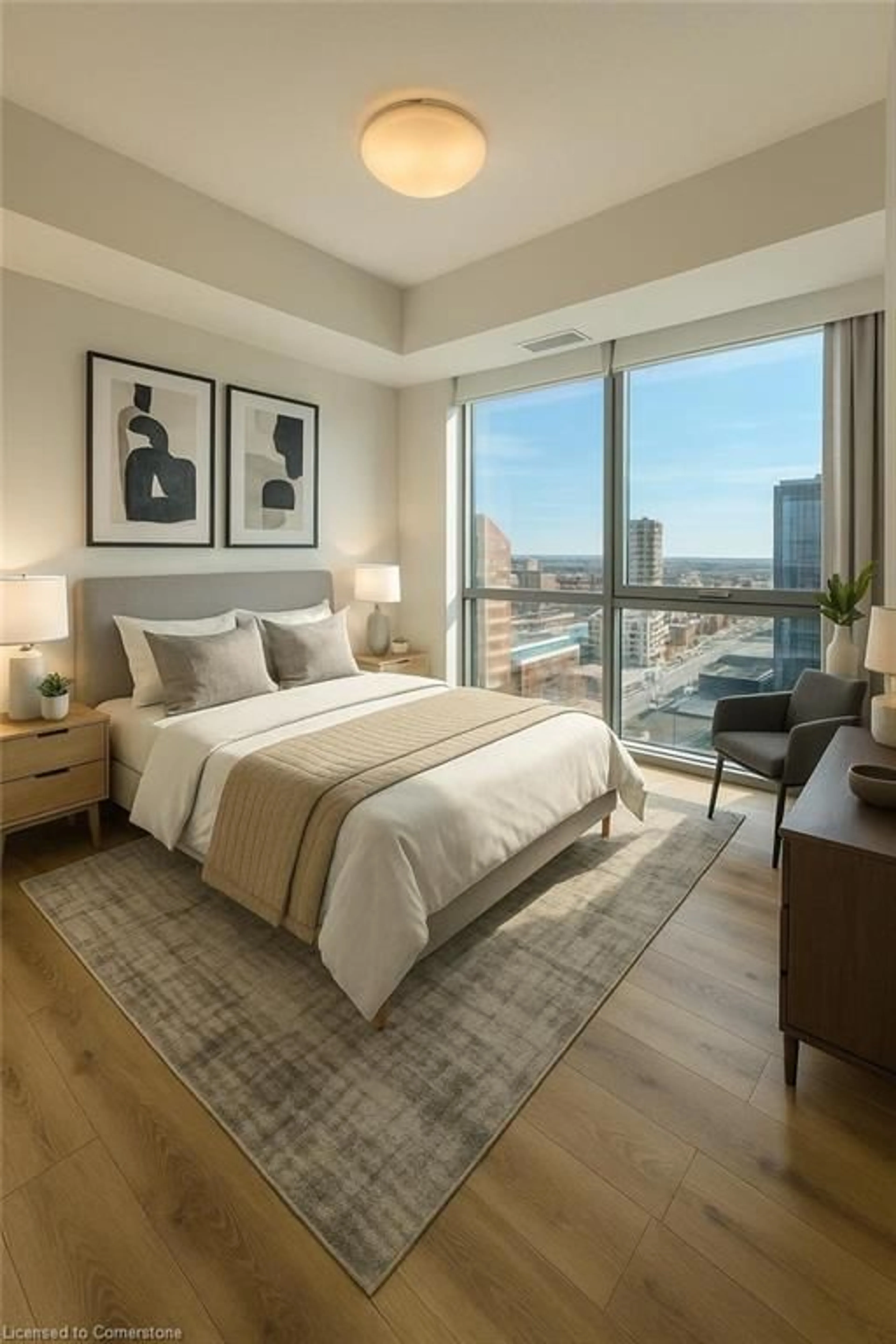 Bedroom with bed, unknown for 60 Frederick St #1109, Kitchener Ontario N2H 0C7