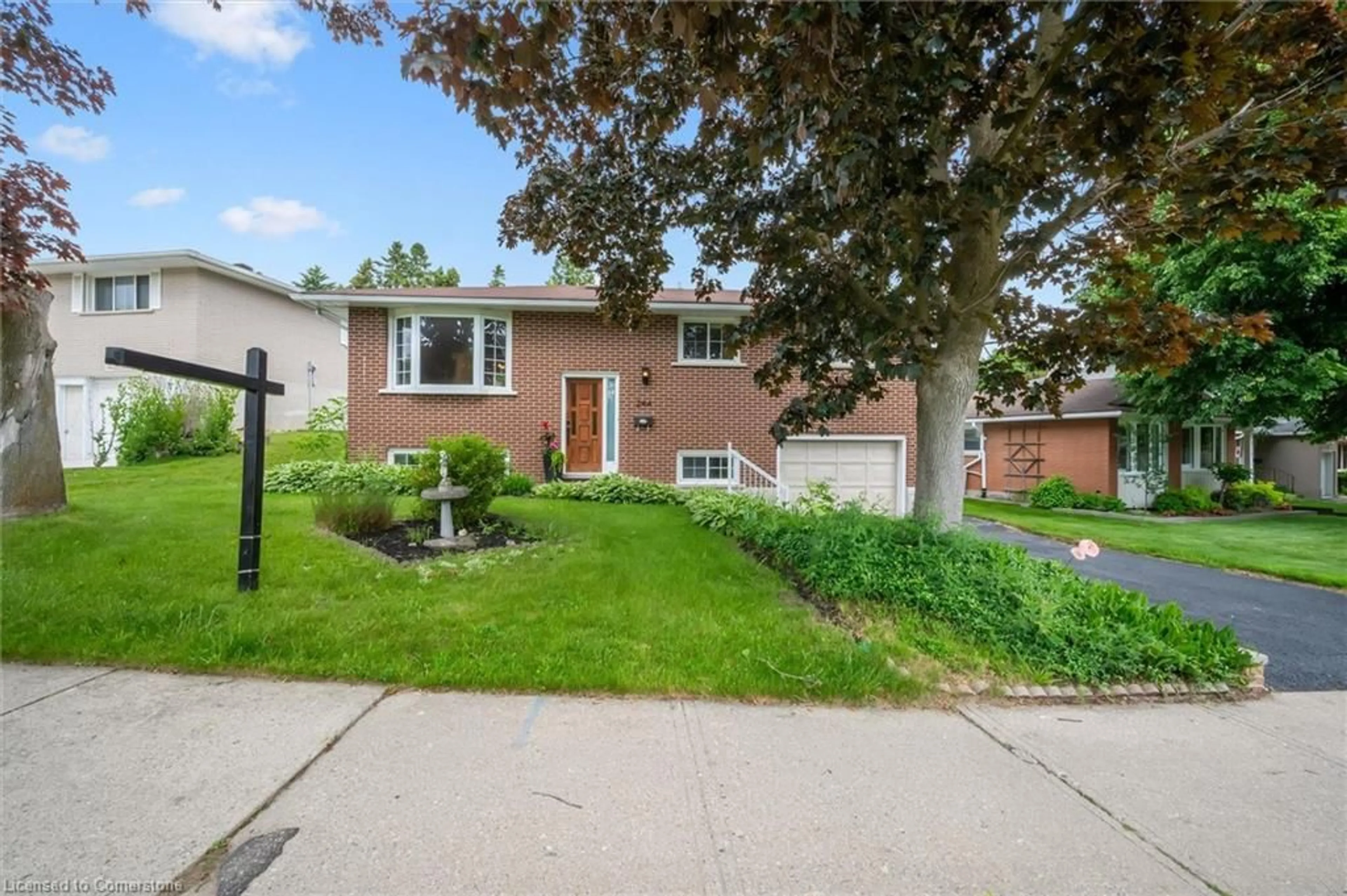 Home with vinyl exterior material, street for 244 Westwood Dr, Kitchener Ontario N2M 2L2