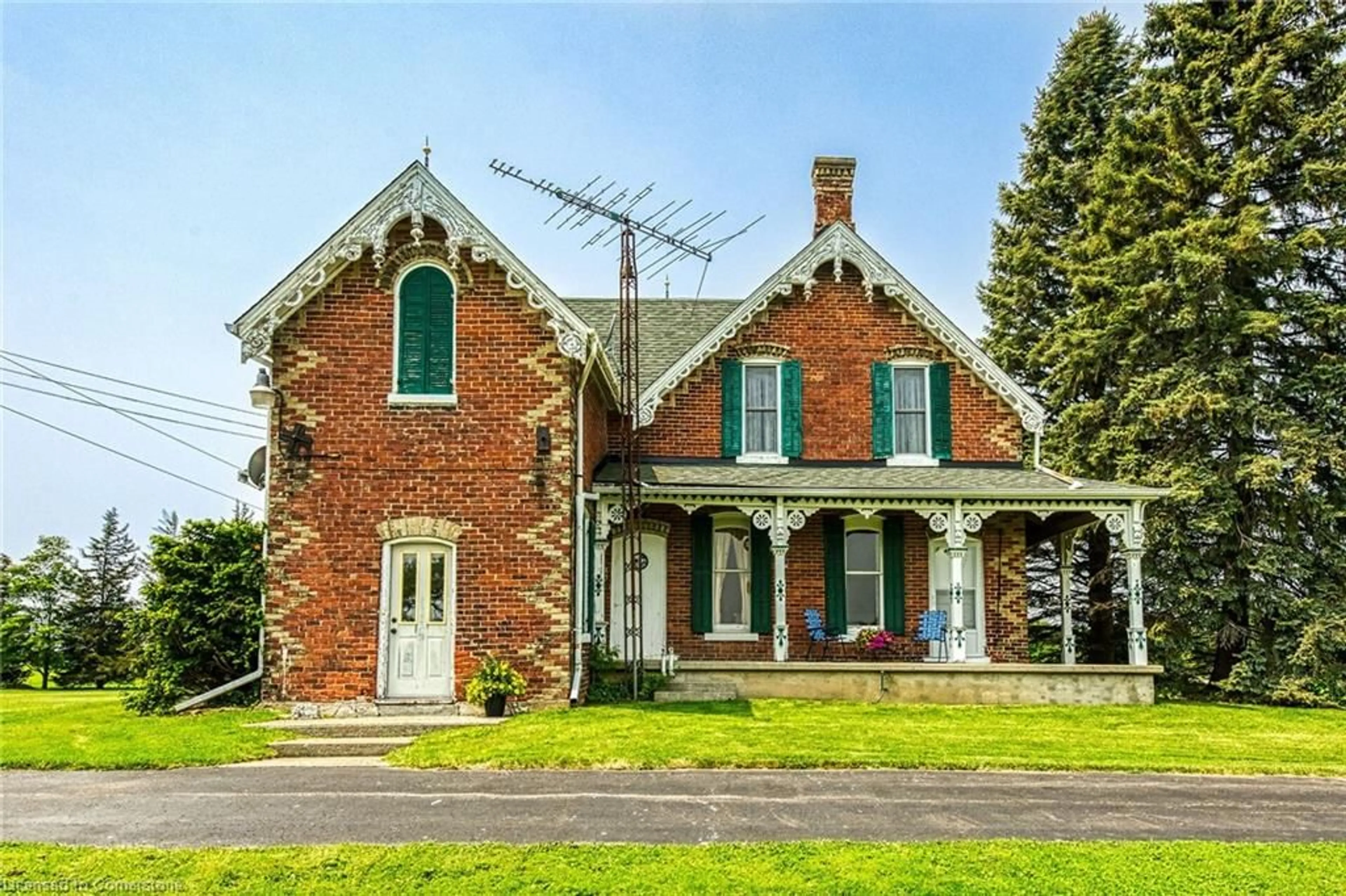Home with brick exterior material, street for 3834 Haldimand 20 Rd, Dunnville Ontario N1A 2W3