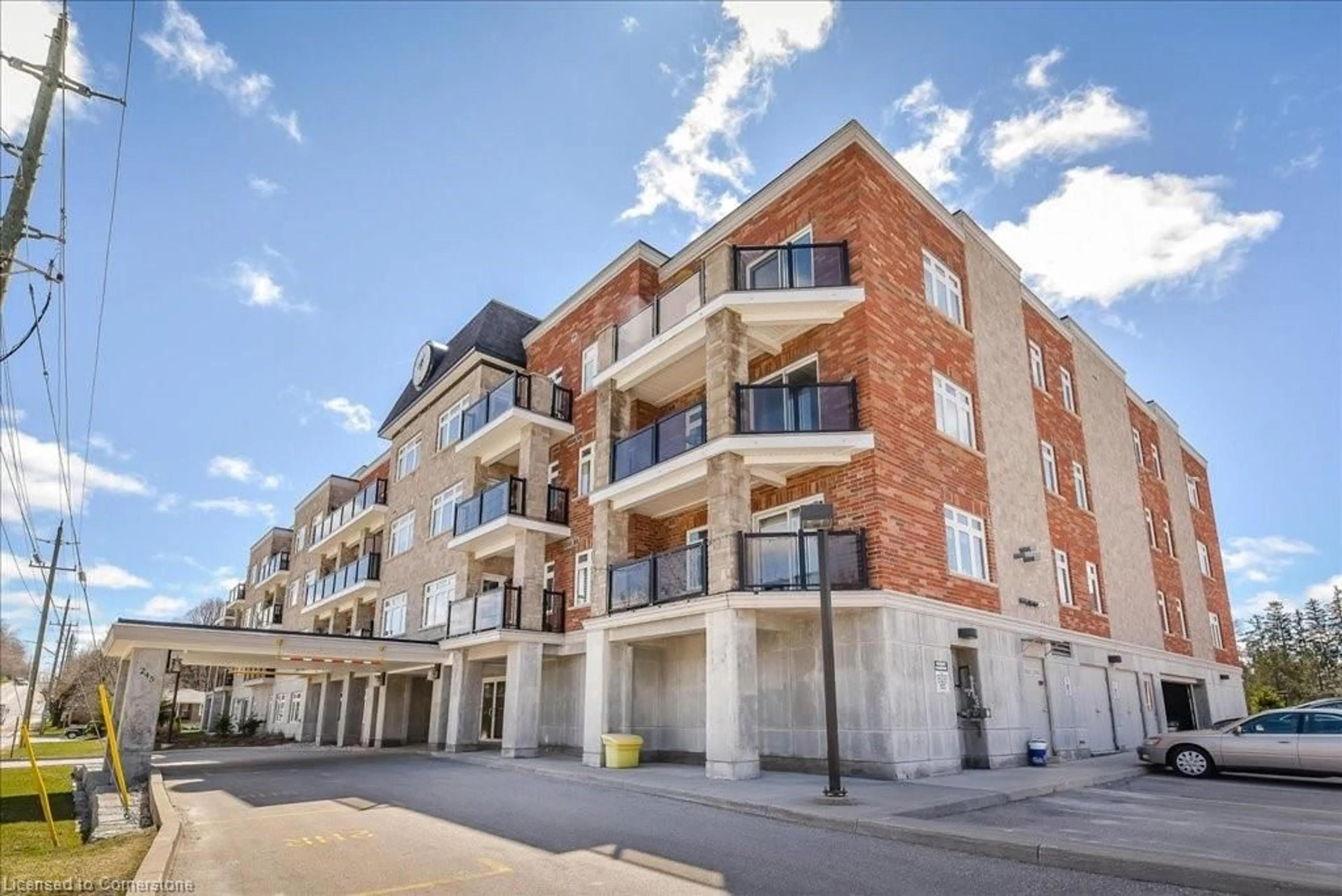 A pic from outside/outdoor area/front of a property/back of a property/a pic from drone, building for 245 Scotland St #213, Fergus Ontario N1M 0B5
