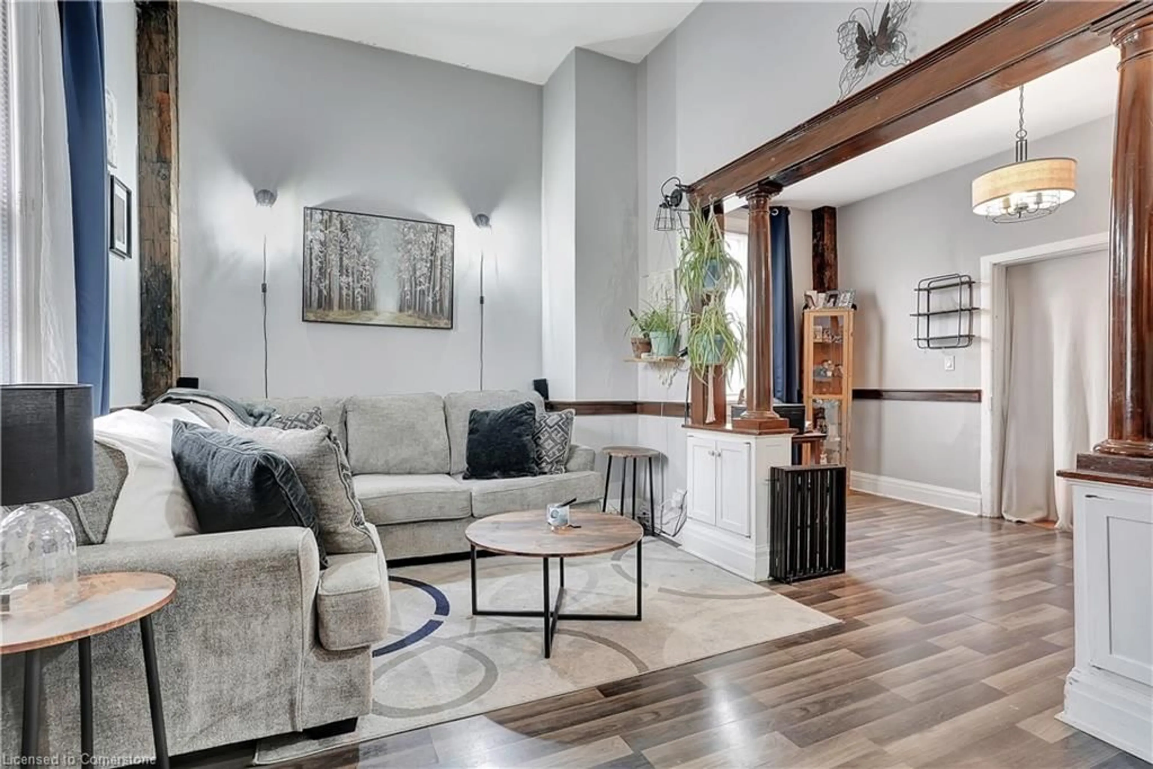 Living room with furniture, unknown for 56-58 Cambridge St, Cambridge Ontario N1R 3R8