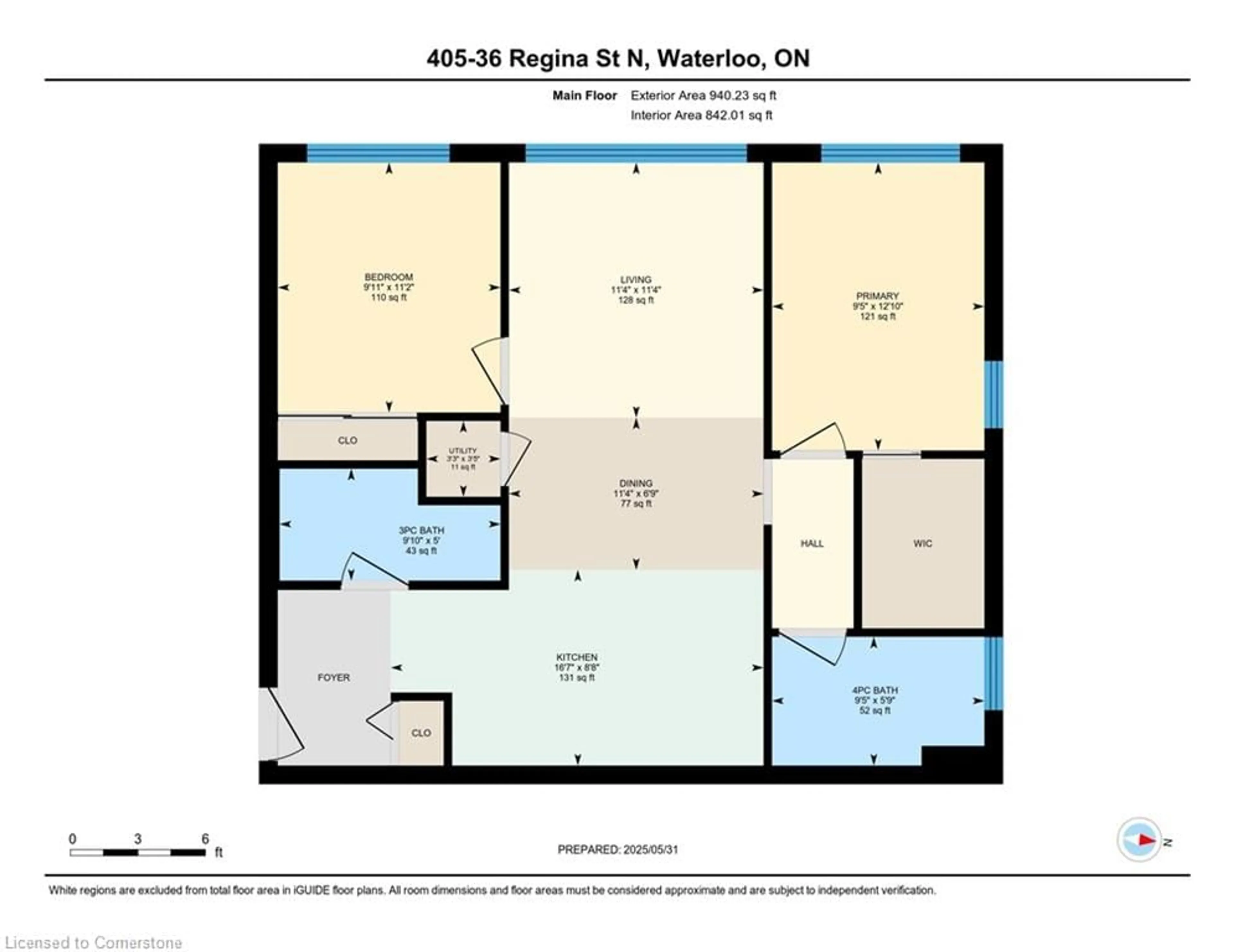 Floor plan for 36 Regina St #405, Waterloo Ontario N2J 3A2