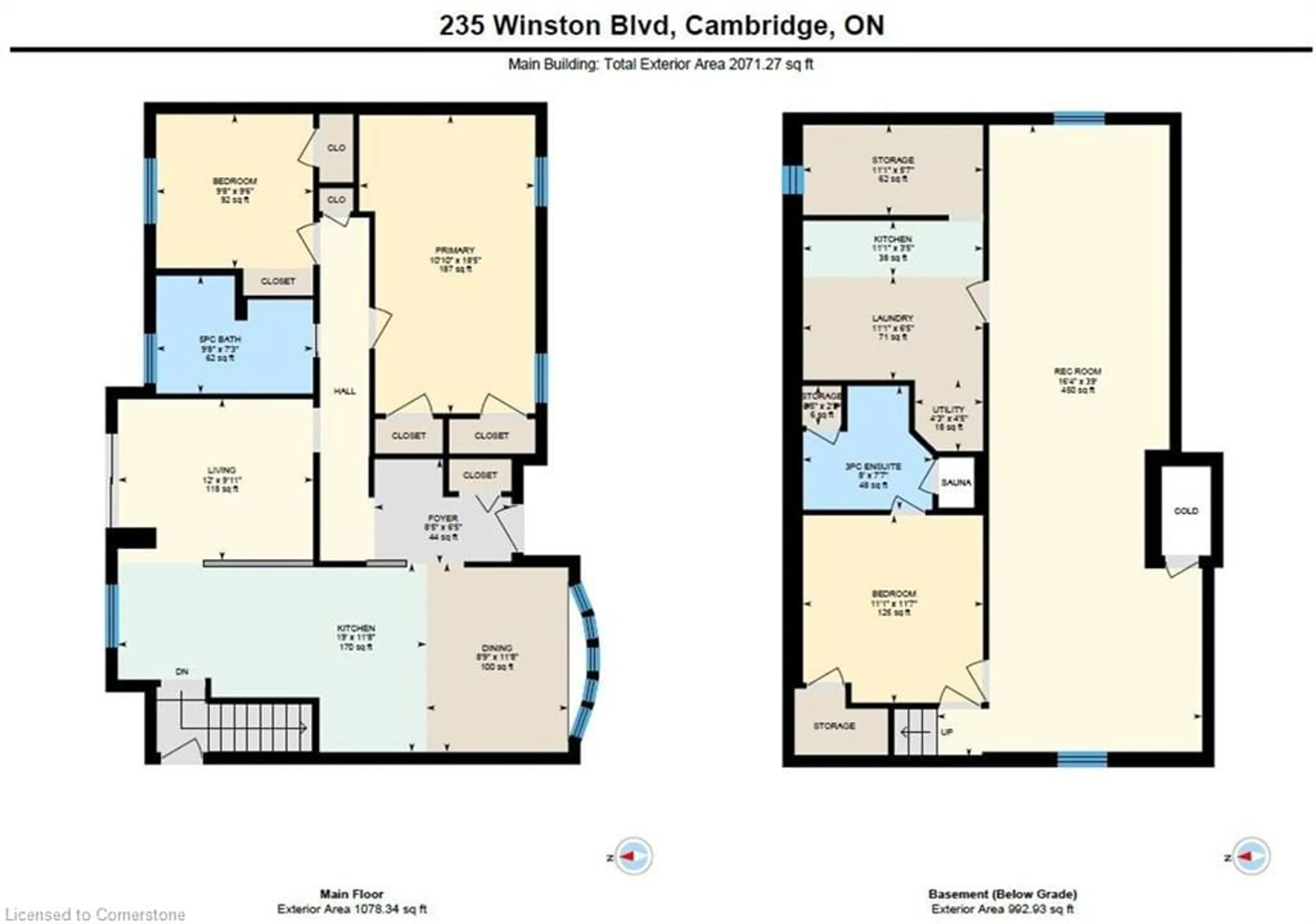 Floor plan for 235 Winston Blvd, Cambridge Ontario N3C 1M4