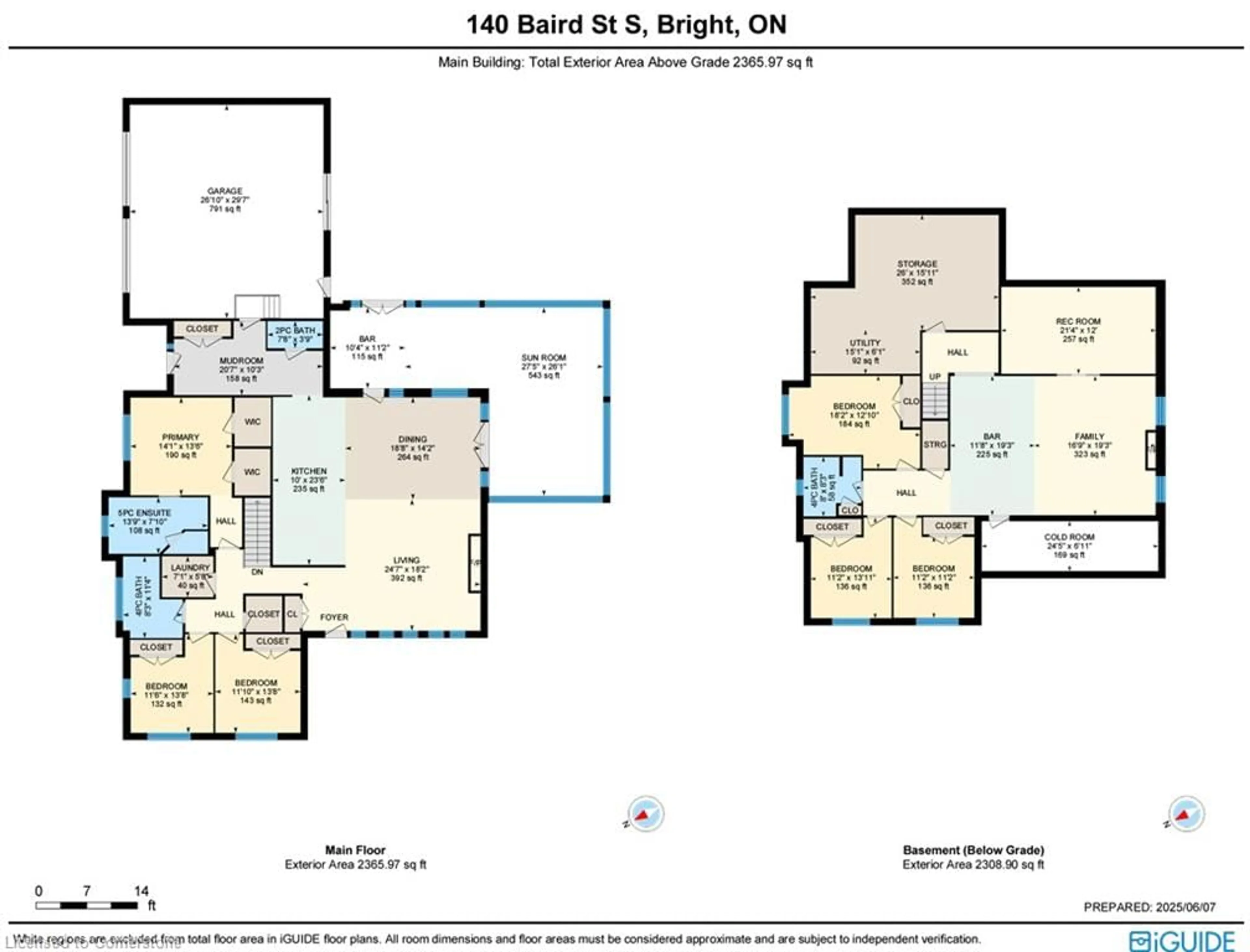 Floor plan for 140 Baird St, Bright Ontario N0J 1B0
