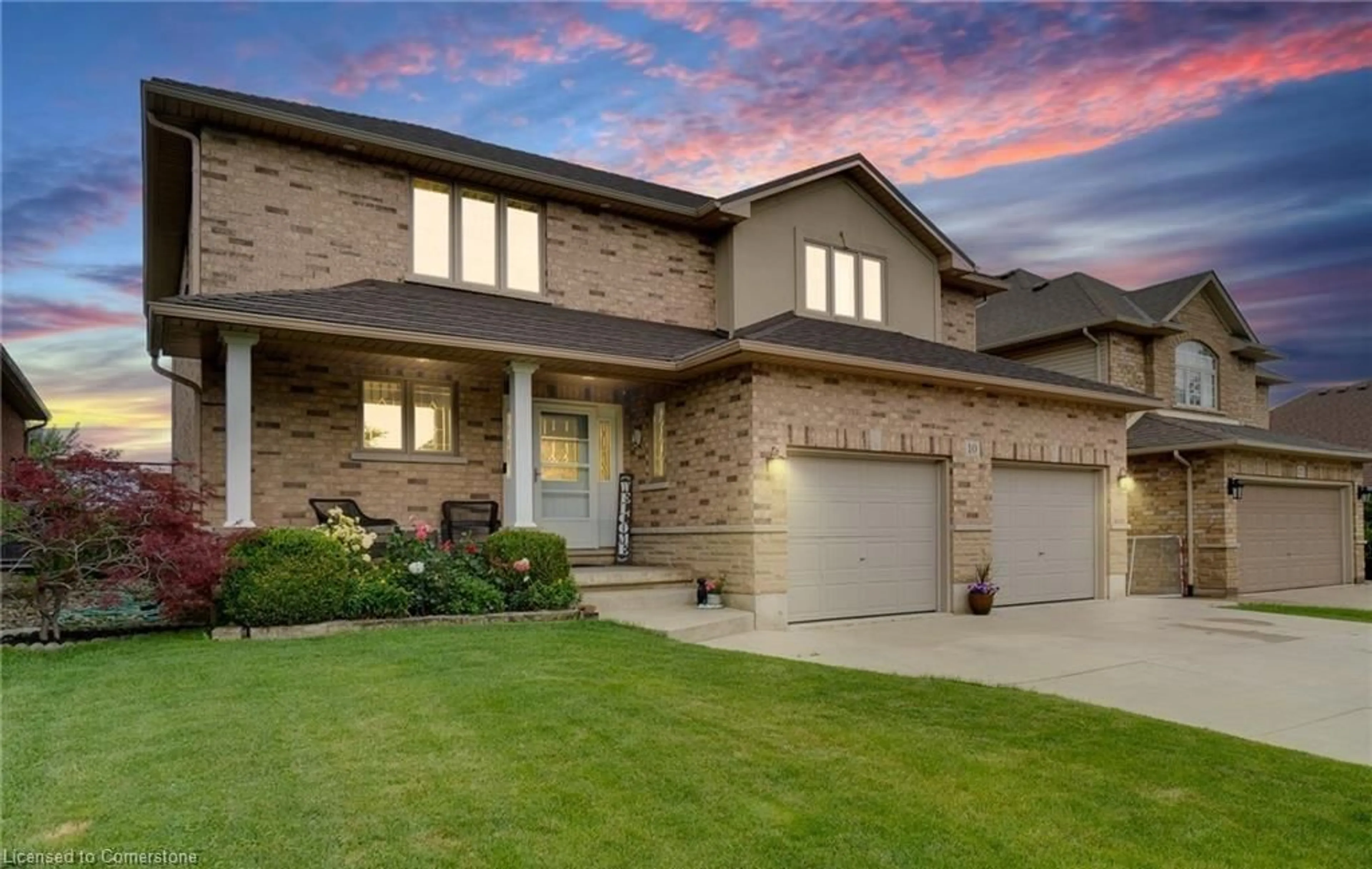 Home with brick exterior material, street for 10 Grassyplain Dr, Mount Hope Ontario L0R 1W0