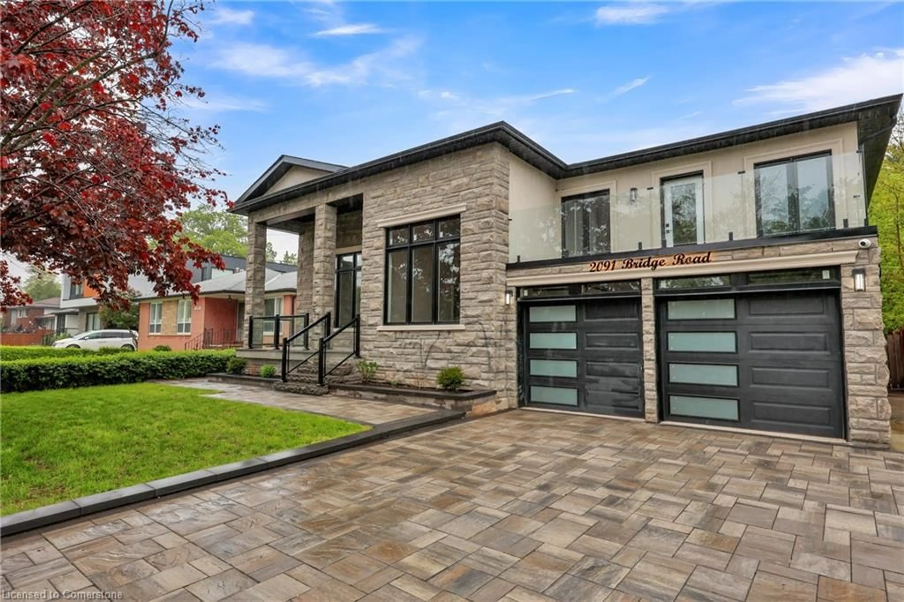 Home with brick exterior material, street for 2091 Bridge Rd, Oakville Ontario L6L 2E8