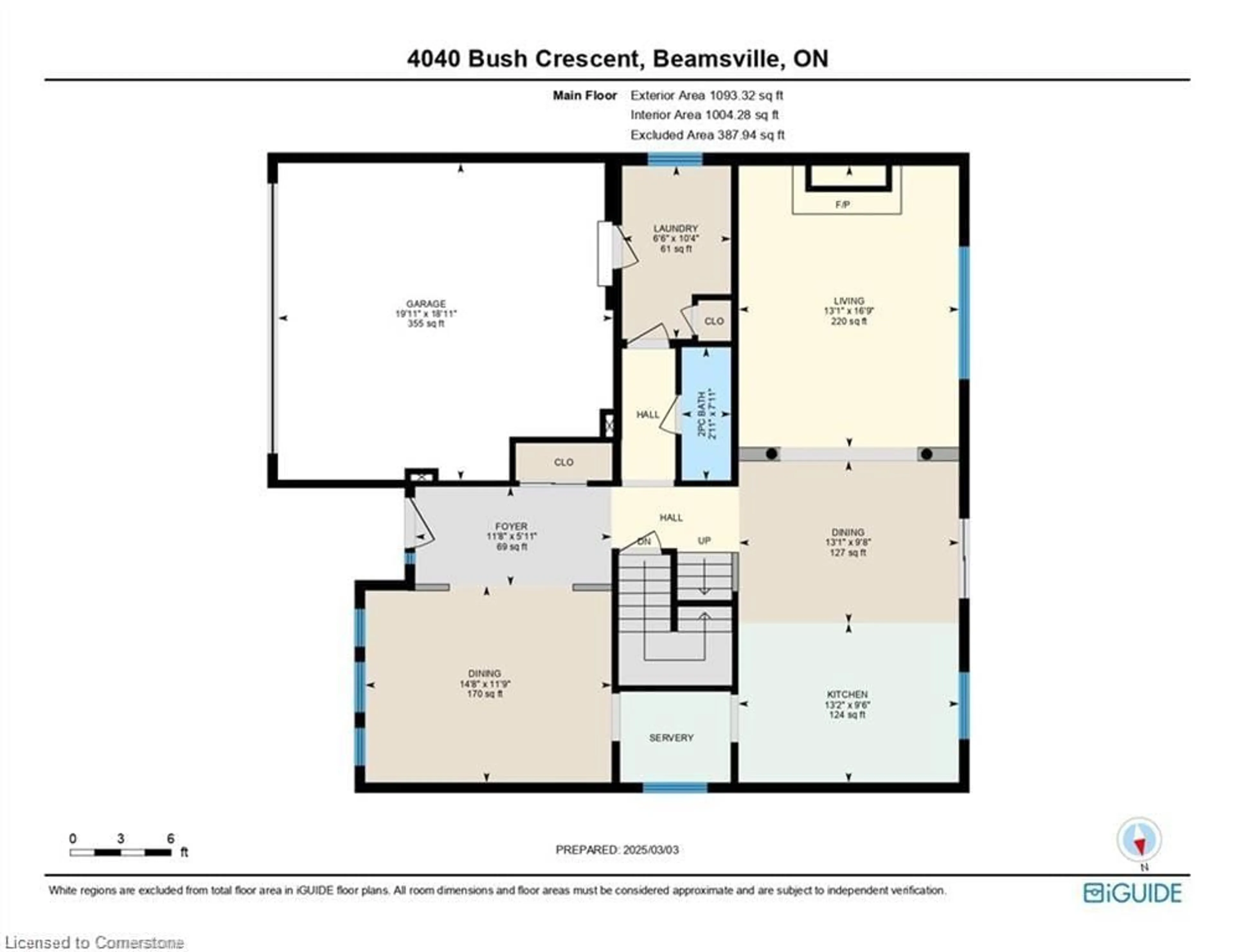Floor plan for 4040 Bush Cres, Beamsville Ontario L0R 1B7