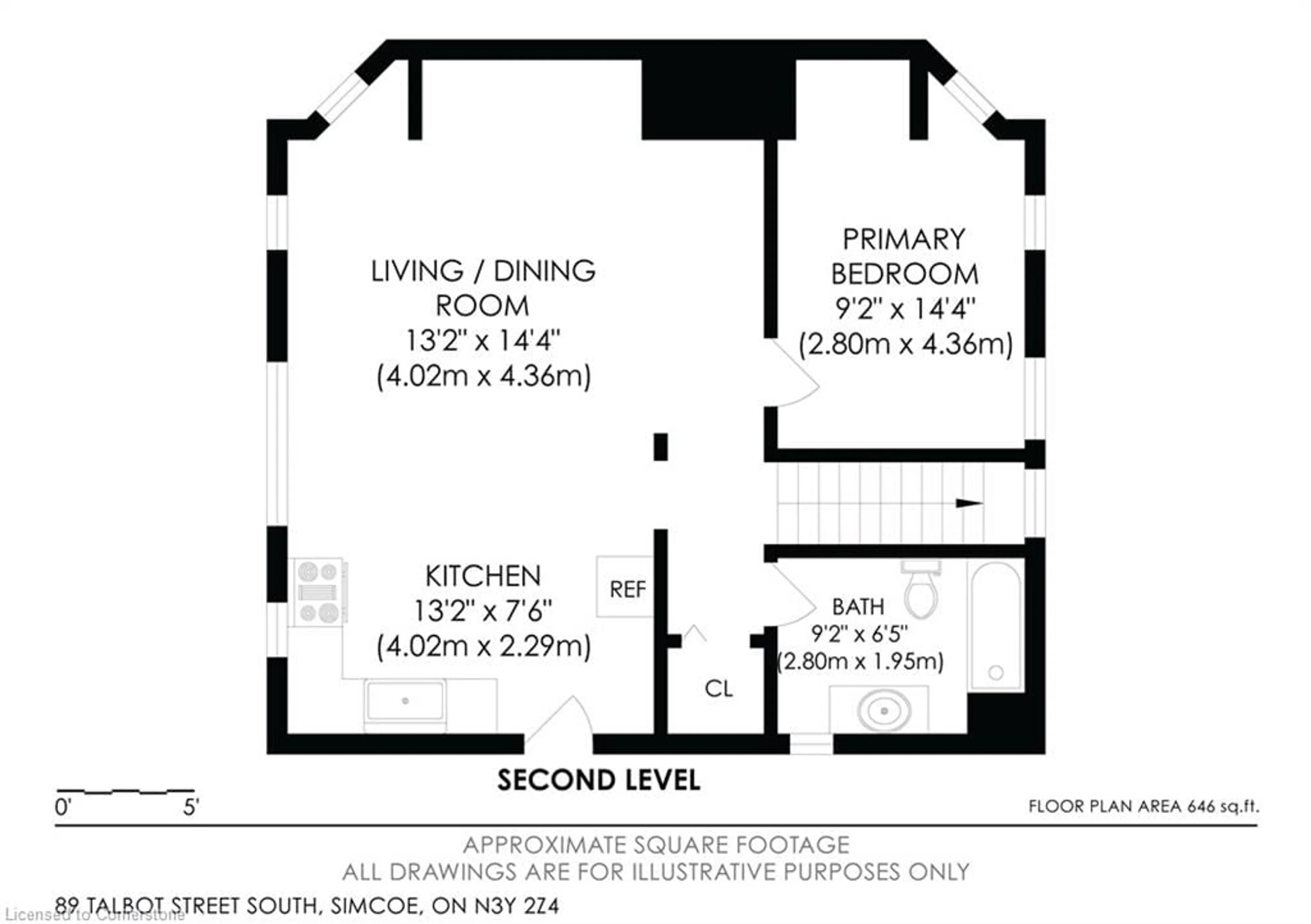 Floor plan for 89 Talbot St, Simcoe Ontario N3Y 2Z4