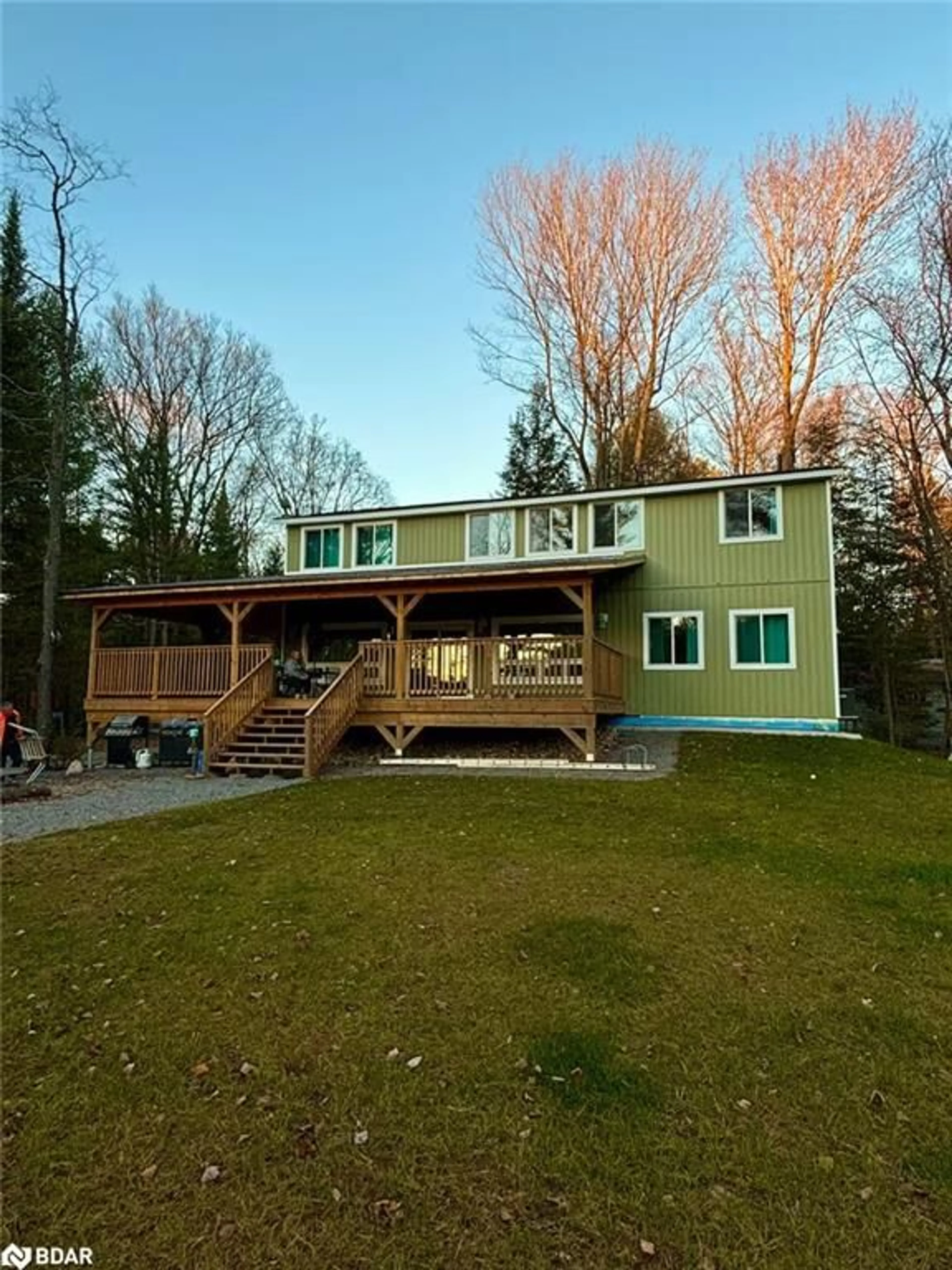 A pic from outside/outdoor area/front of a property/back of a property/a pic from drone, unknown for 1013 Goodlife Lane Lane, Dorset Ontario P0A 1E0