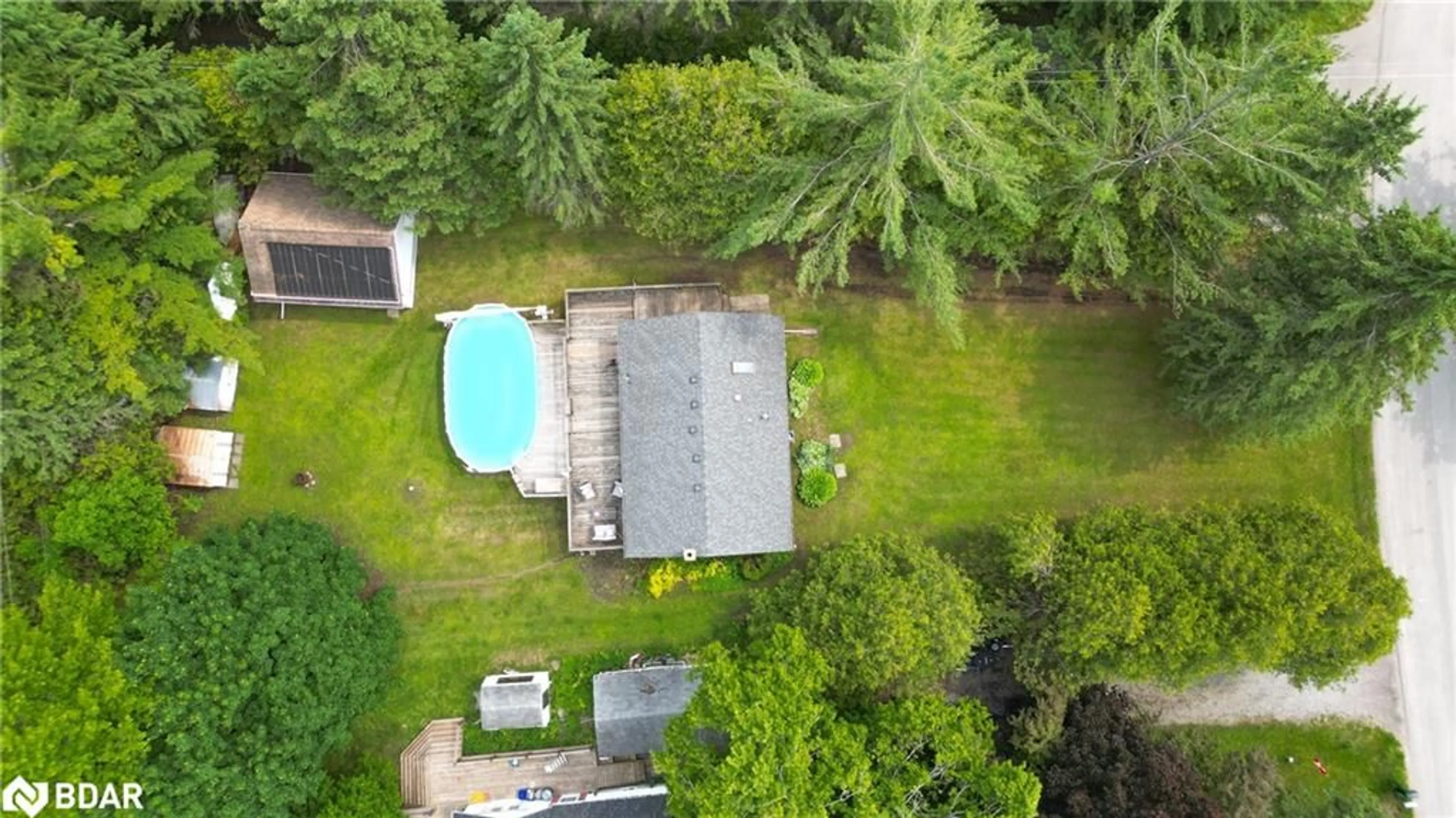 A pic from outside/outdoor area/front of a property/back of a property/a pic from drone, water/lake/river/ocean view for 66 Cowans Cres, Omemee Ontario K0L 2W0