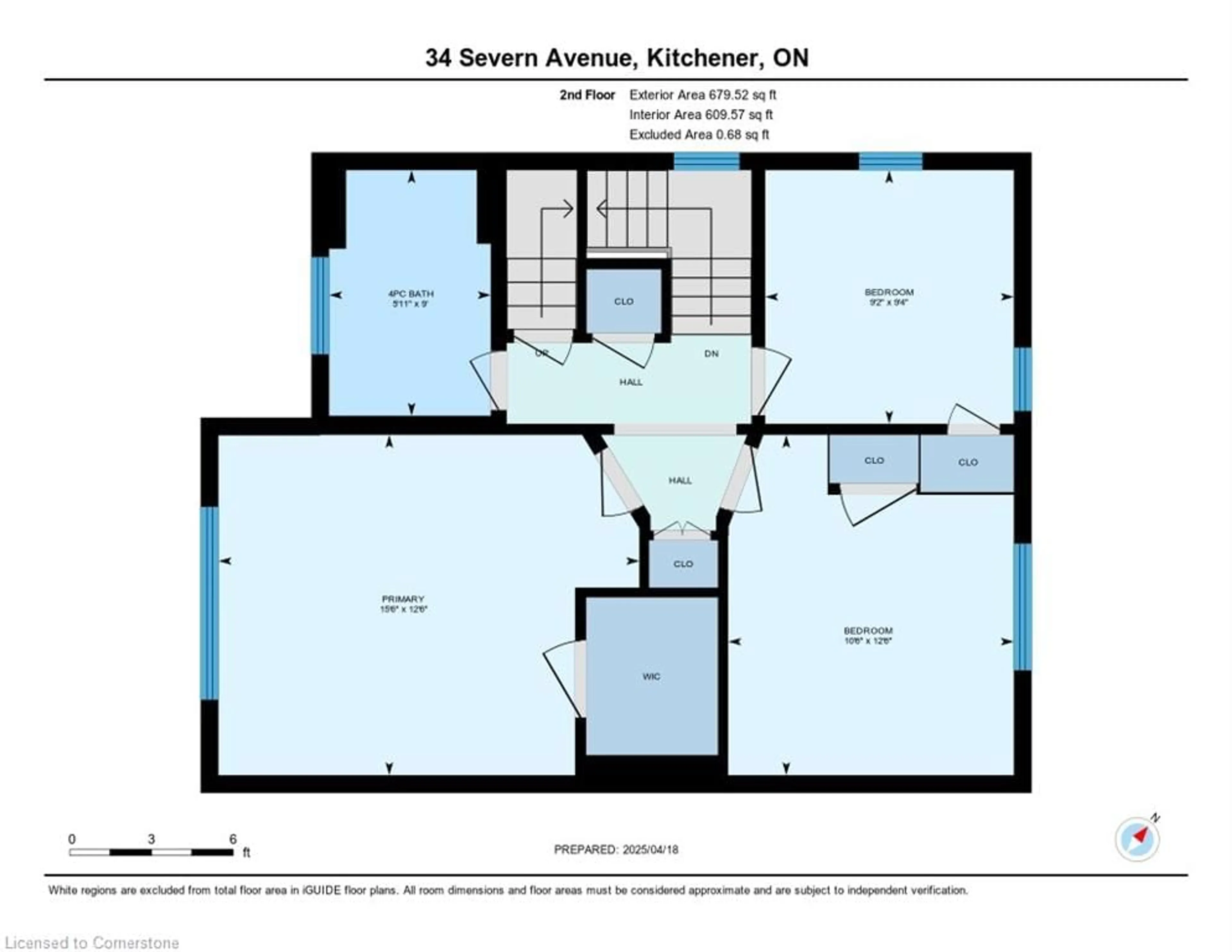 Floor plan for 34 Severn Ave, Kitchener Ontario N2M 2V2