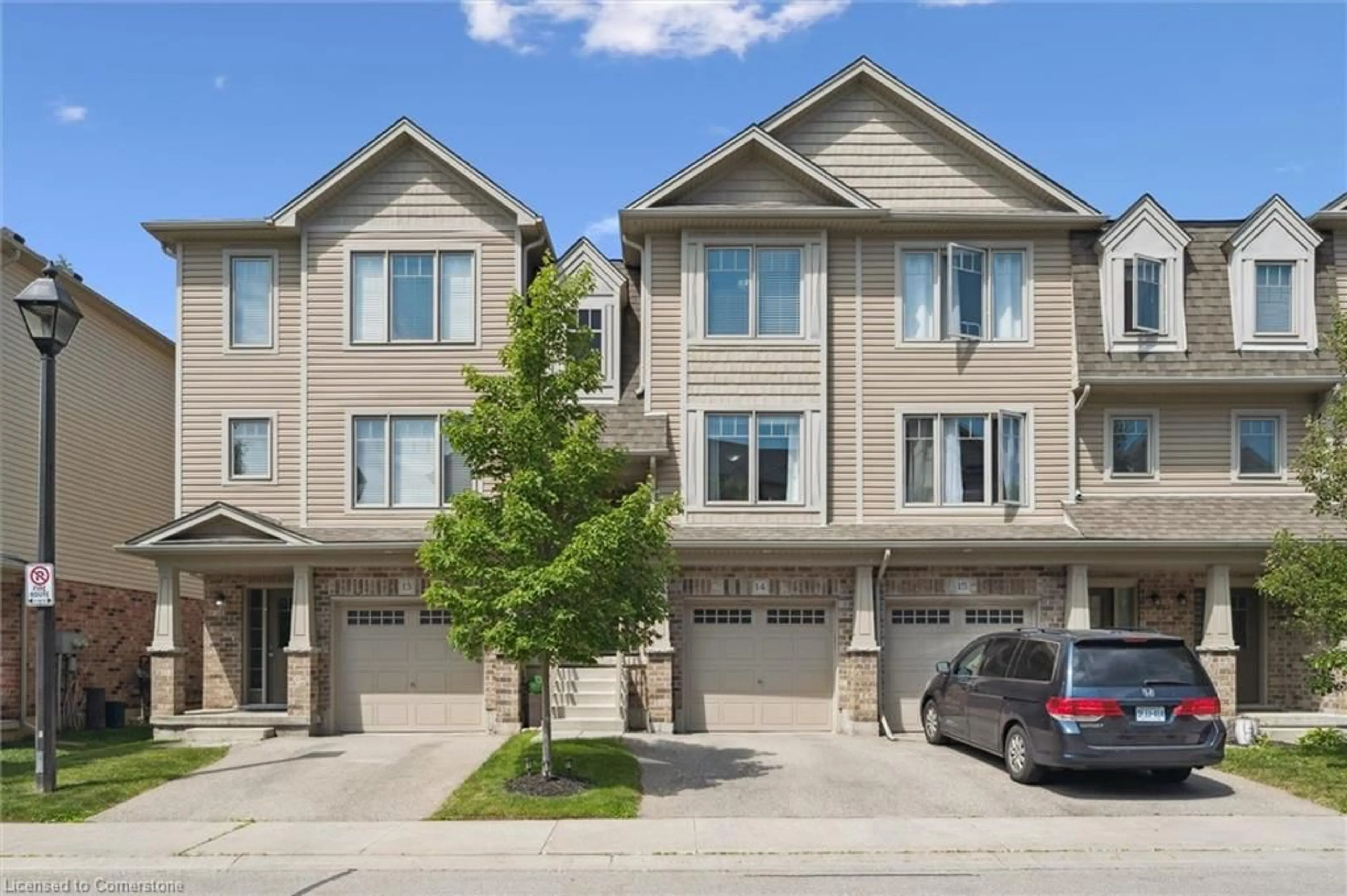 A pic from outside/outdoor area/front of a property/back of a property/a pic from drone, street for 750 Lawrence St #14, Cambridge Ontario N3H 0A9
