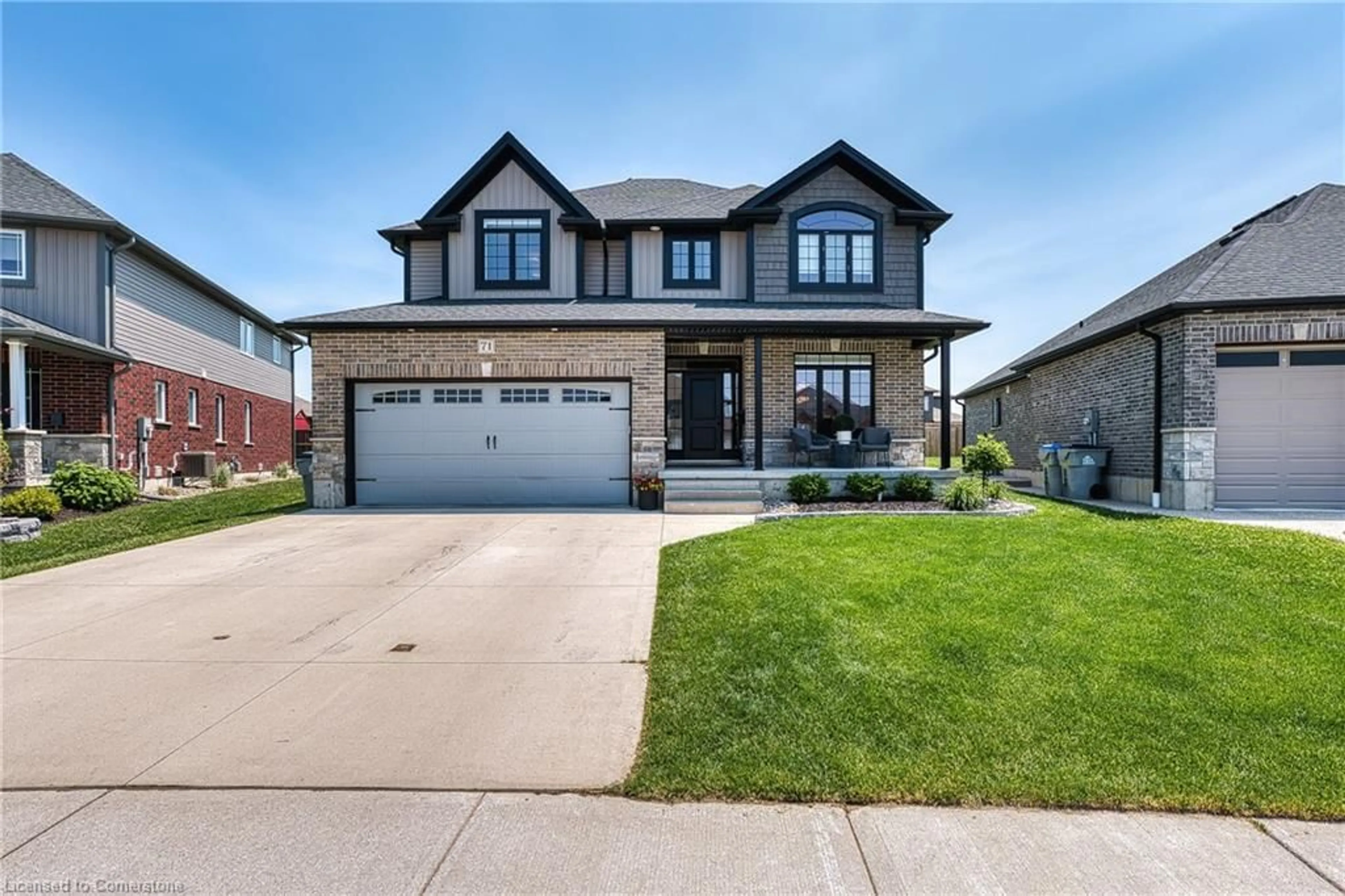 Home with brick exterior material, street for 71 Forbes Cres, Listowel Ontario N4W 0B8