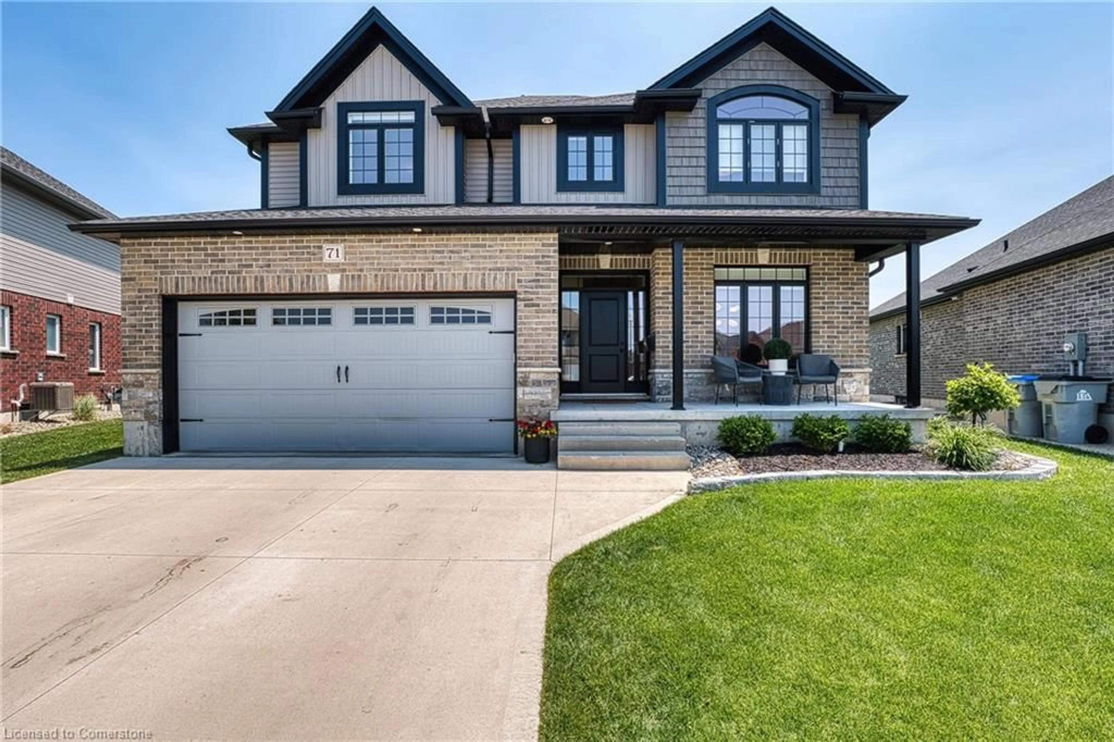 Home with brick exterior material, street for 71 Forbes Cres, Listowel Ontario N4W 0B8