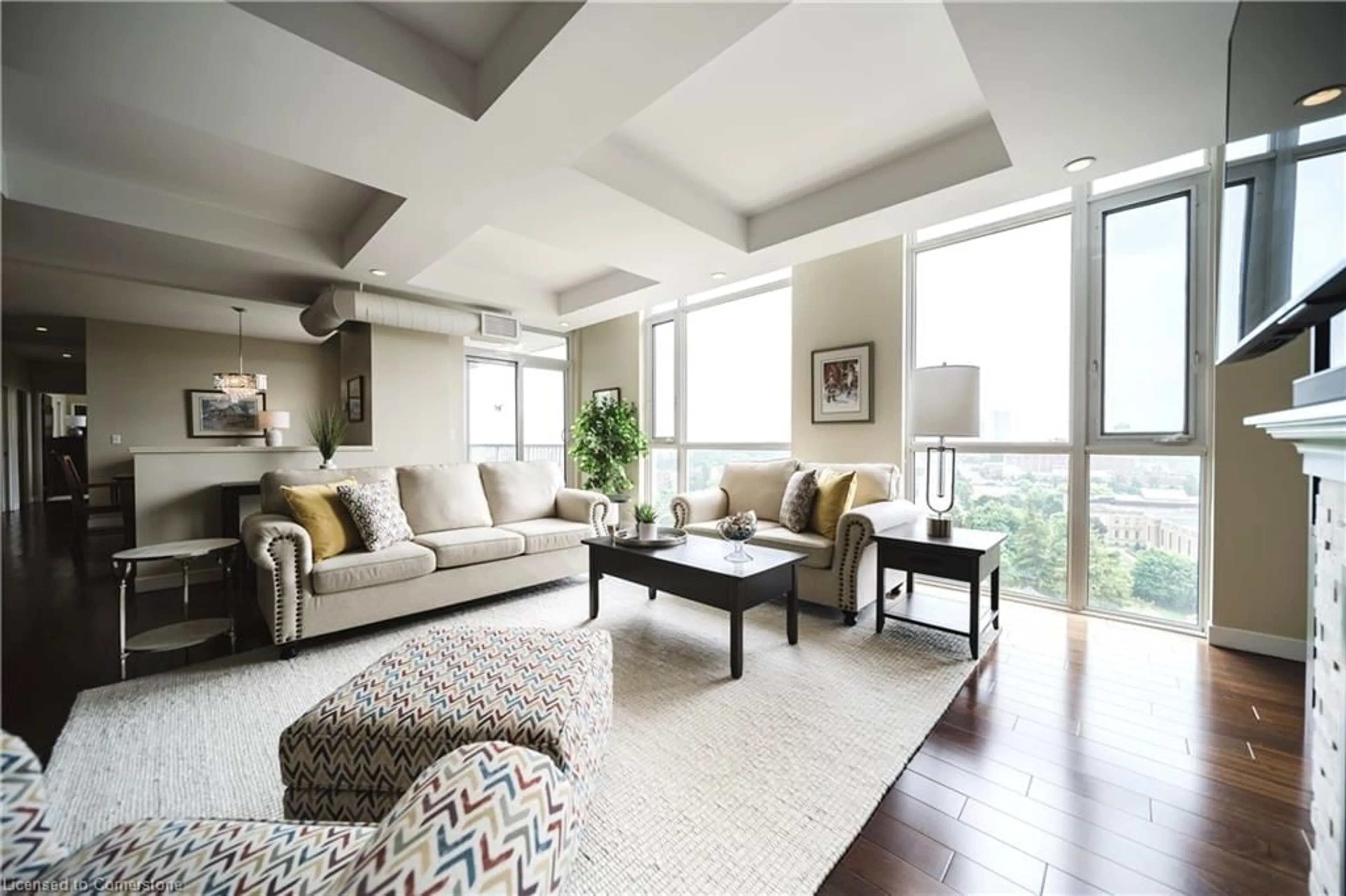 Living room with furniture, unknown for 191 King St #1306, Waterloo Ontario N2J 1R1